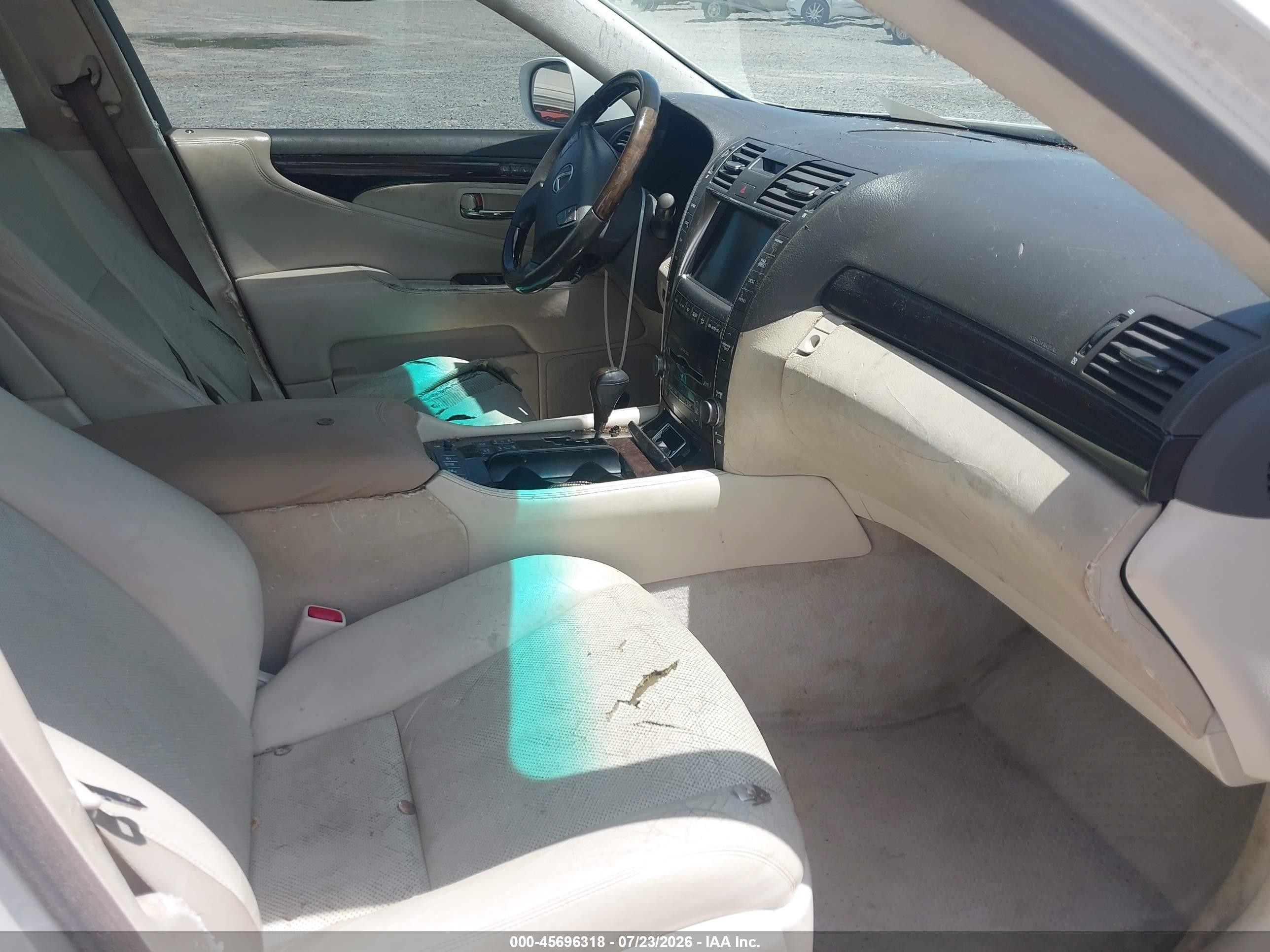 2007 Lexus Ls 460 L White vin: JTHGL46F775005751