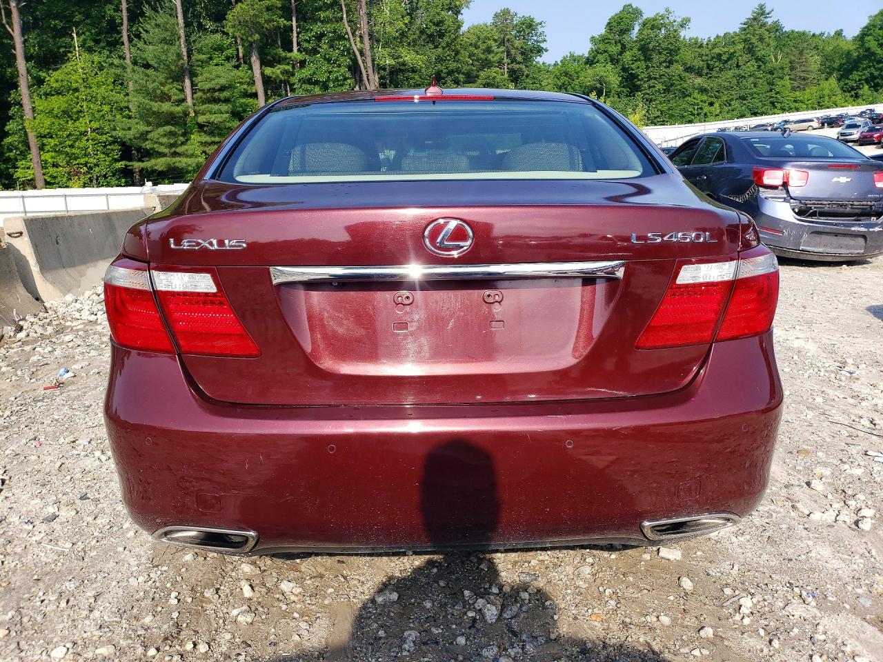 2007 Lexus Ls 460l Burgundy vin: JTHGL46F775008813