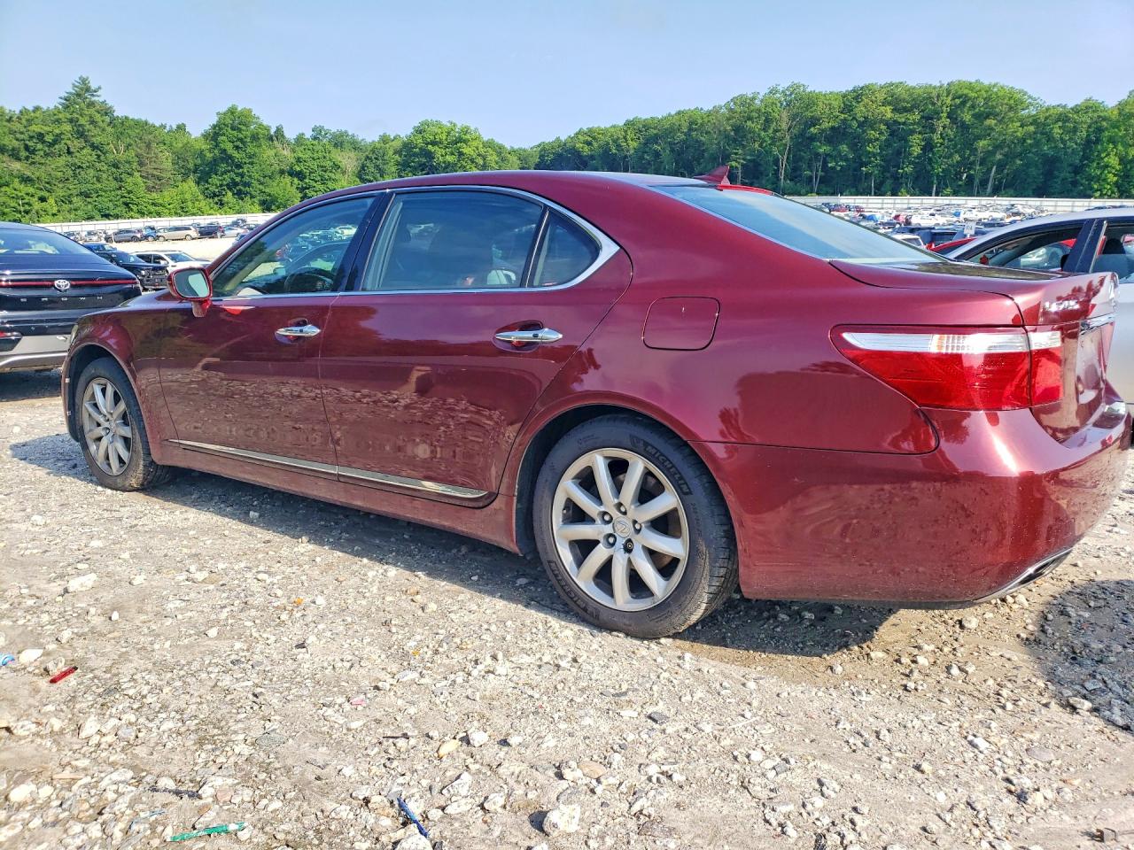 2007 Lexus Ls 460l Burgundy vin: JTHGL46F775008813