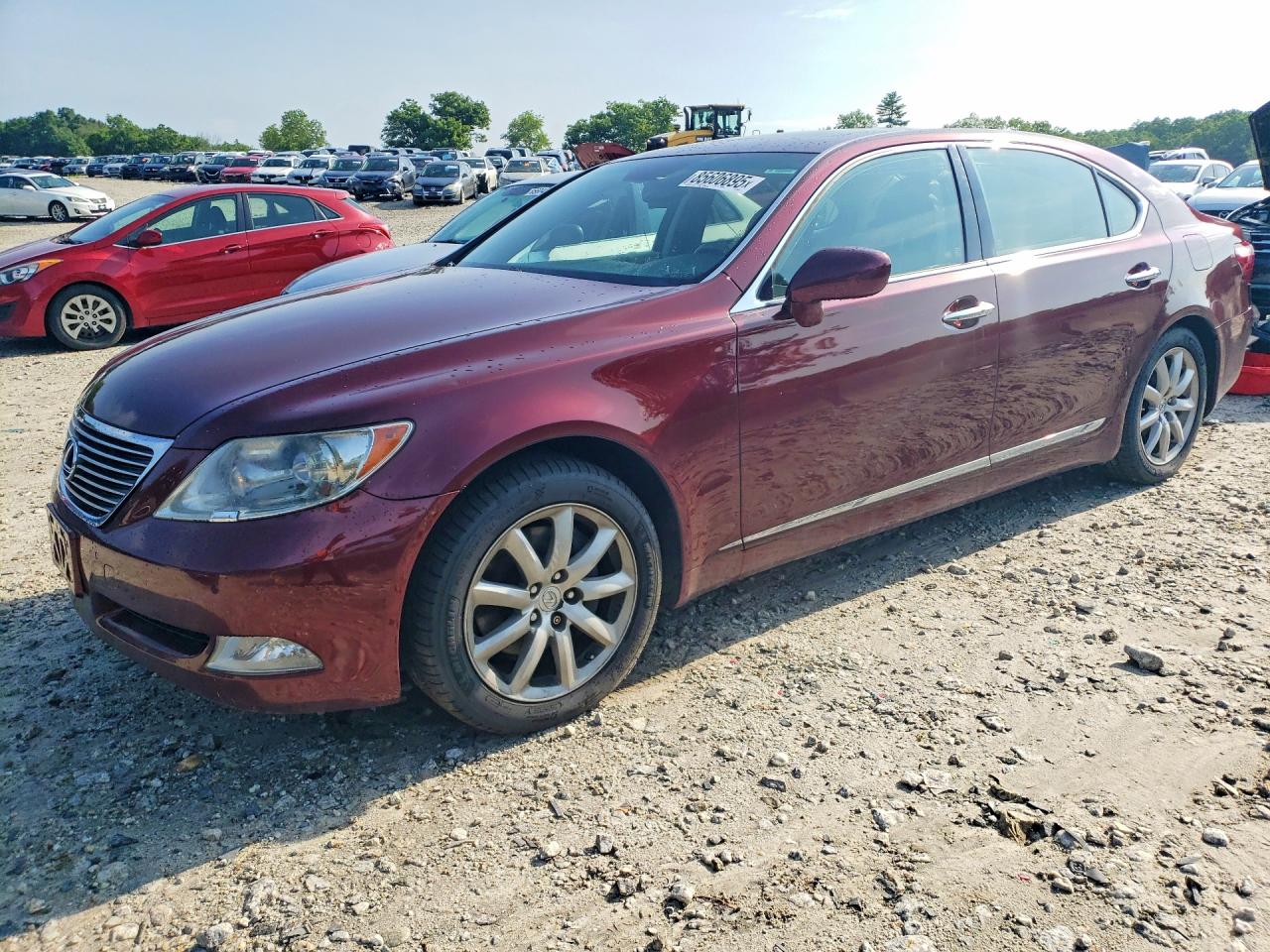 2007 Lexus Ls 460l Burgundy vin: JTHGL46F775008813