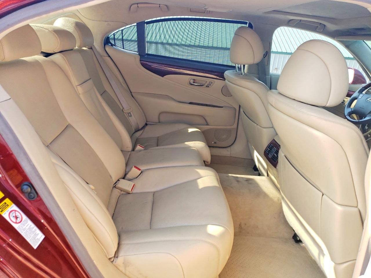 2007 Lexus Ls 460l Burgundy vin: JTHGL46F775008813