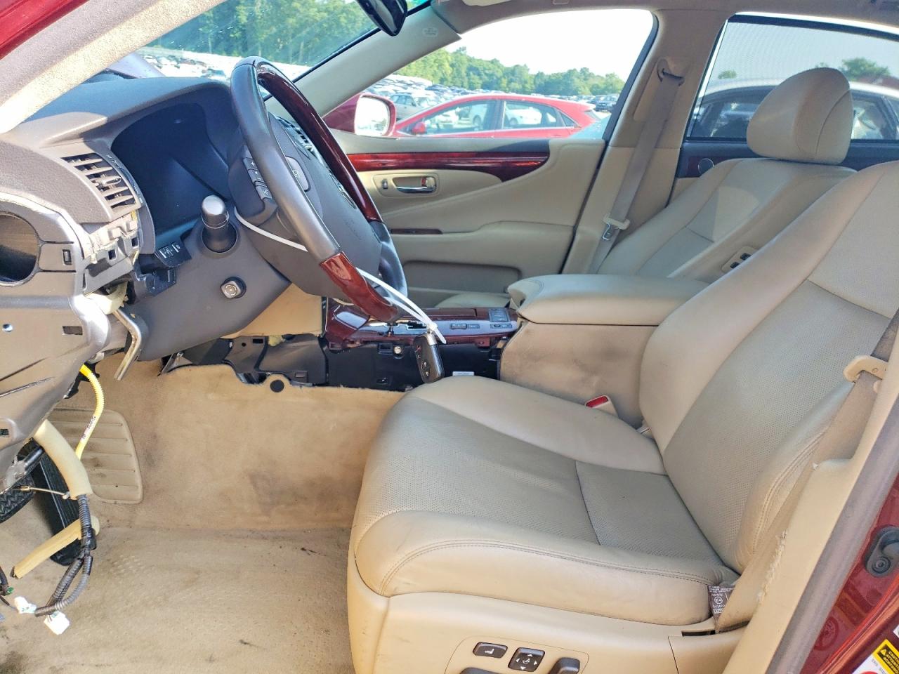 2007 Lexus Ls 460l Burgundy vin: JTHGL46F775008813