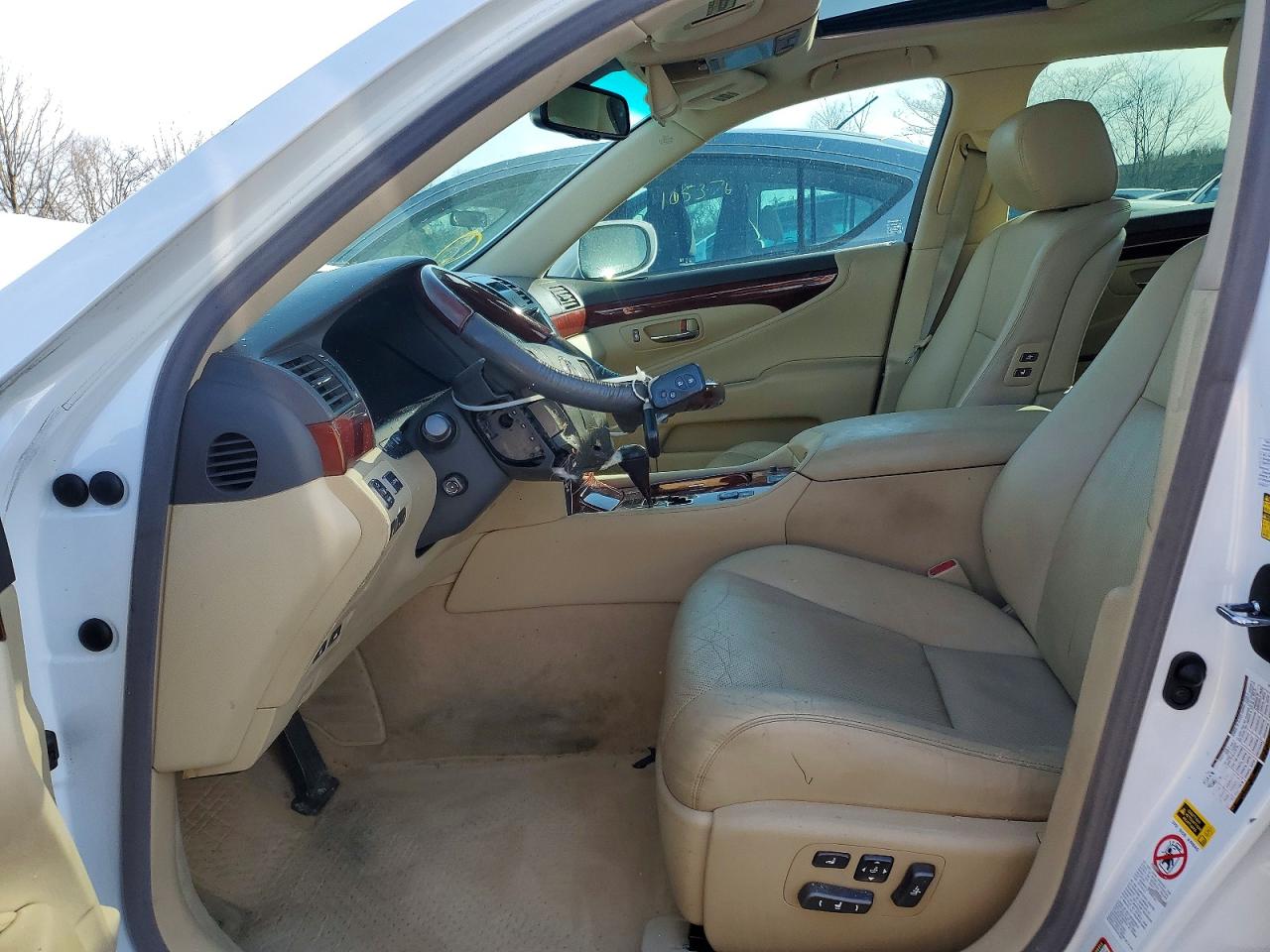 2007 Lexus Ls 460 L Белый vin: JTHGL46F775012294