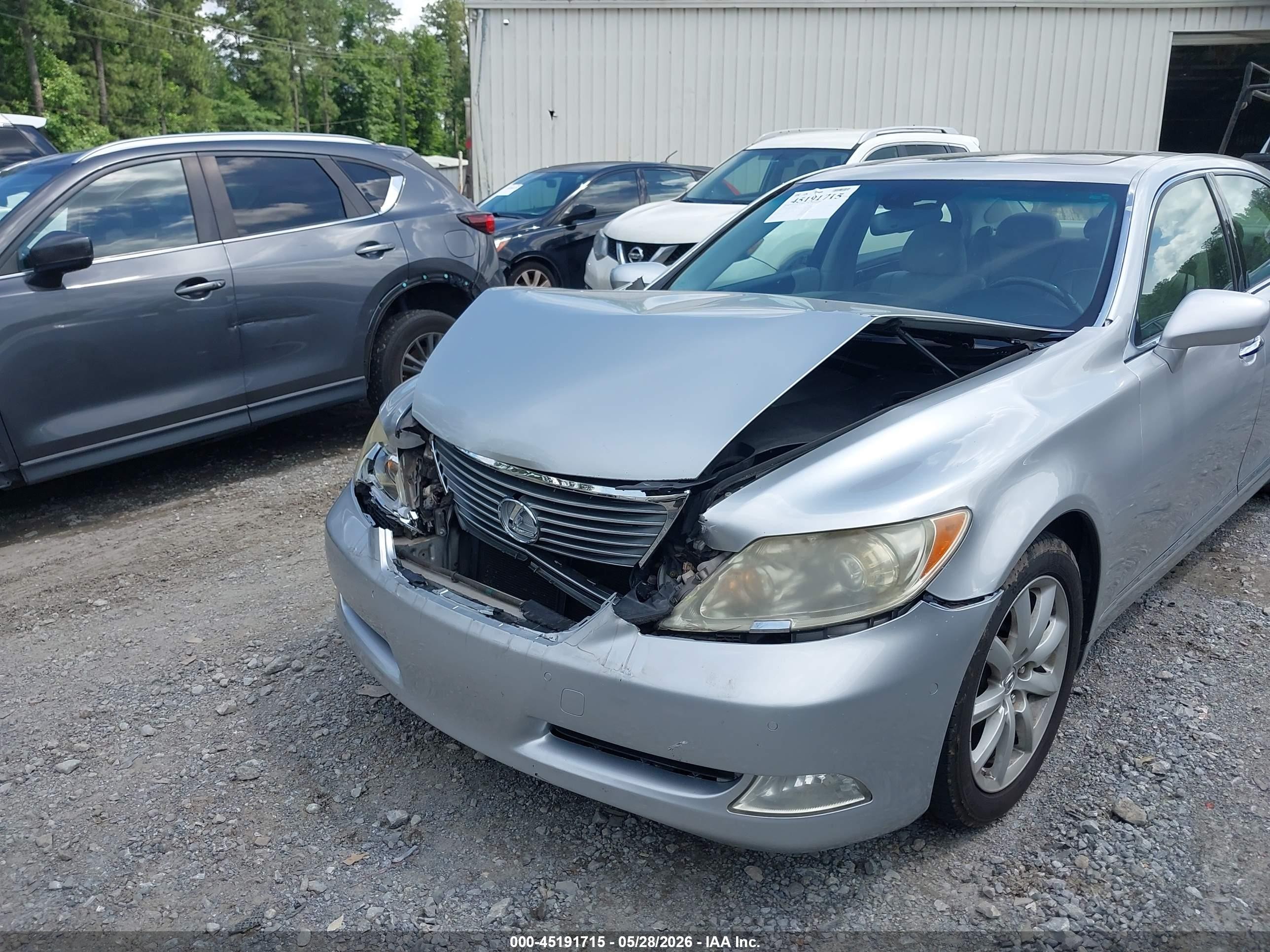 2007 Lexus Ls 460 L Silver vin: JTHGL46F775015759