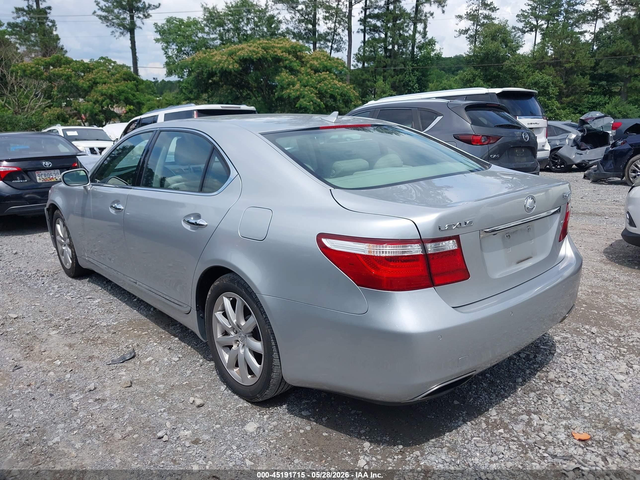 2007 Lexus Ls 460 L Silver vin: JTHGL46F775015759