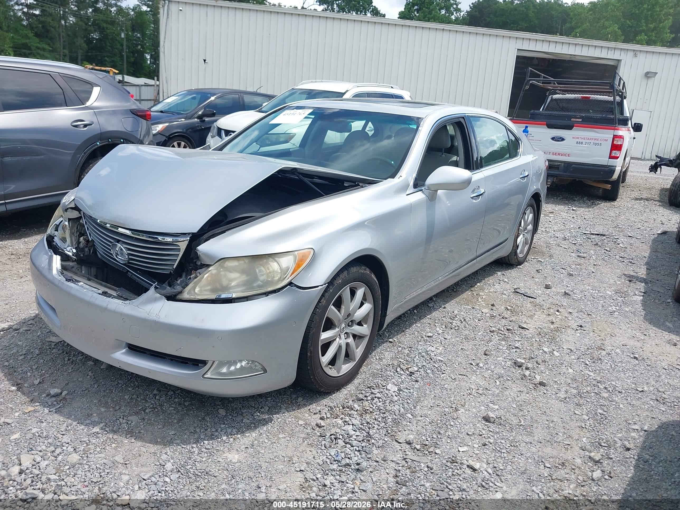 2007 Lexus Ls 460 L Silver vin: JTHGL46F775015759