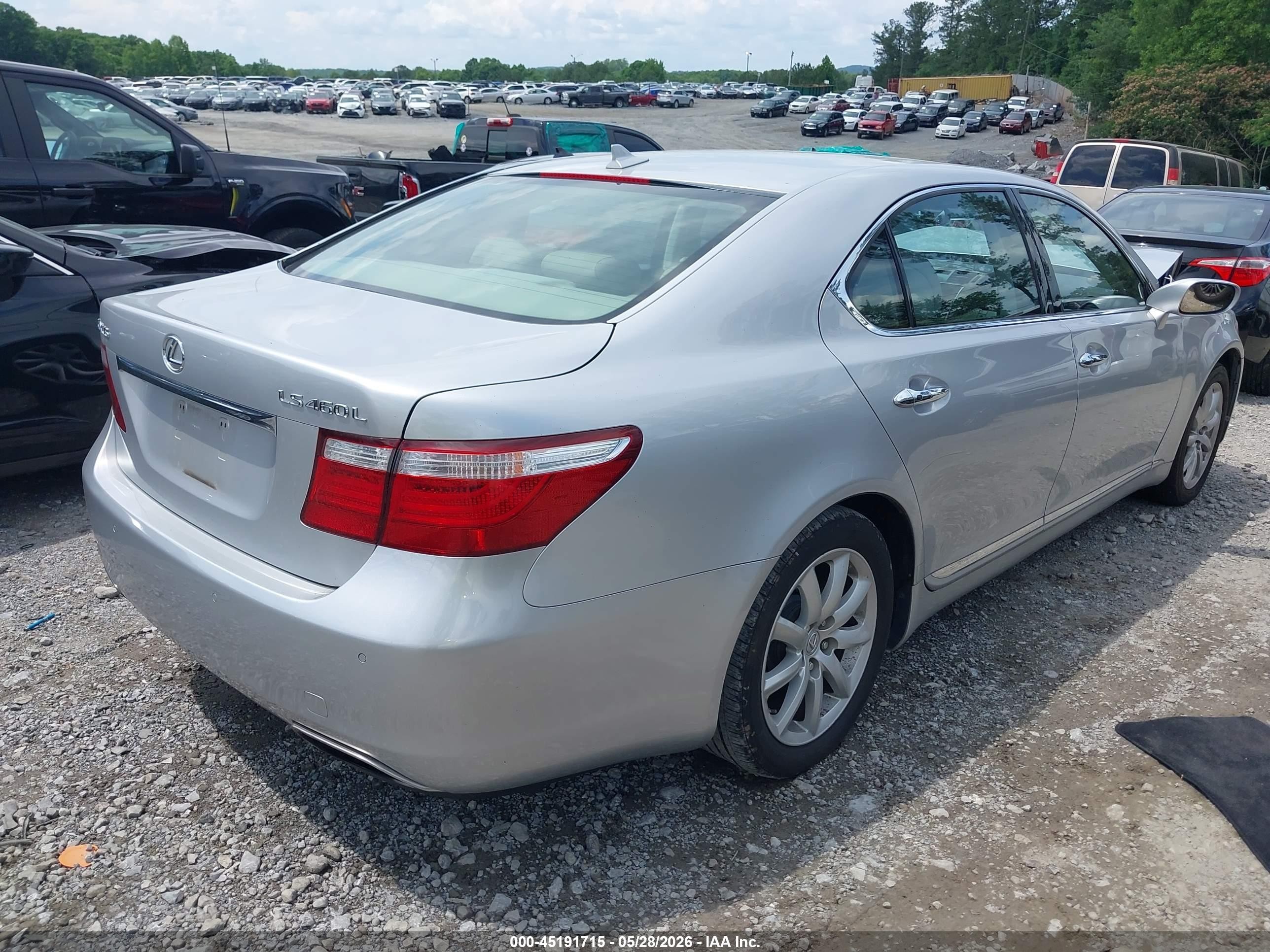 2007 Lexus Ls 460 L Silver vin: JTHGL46F775015759
