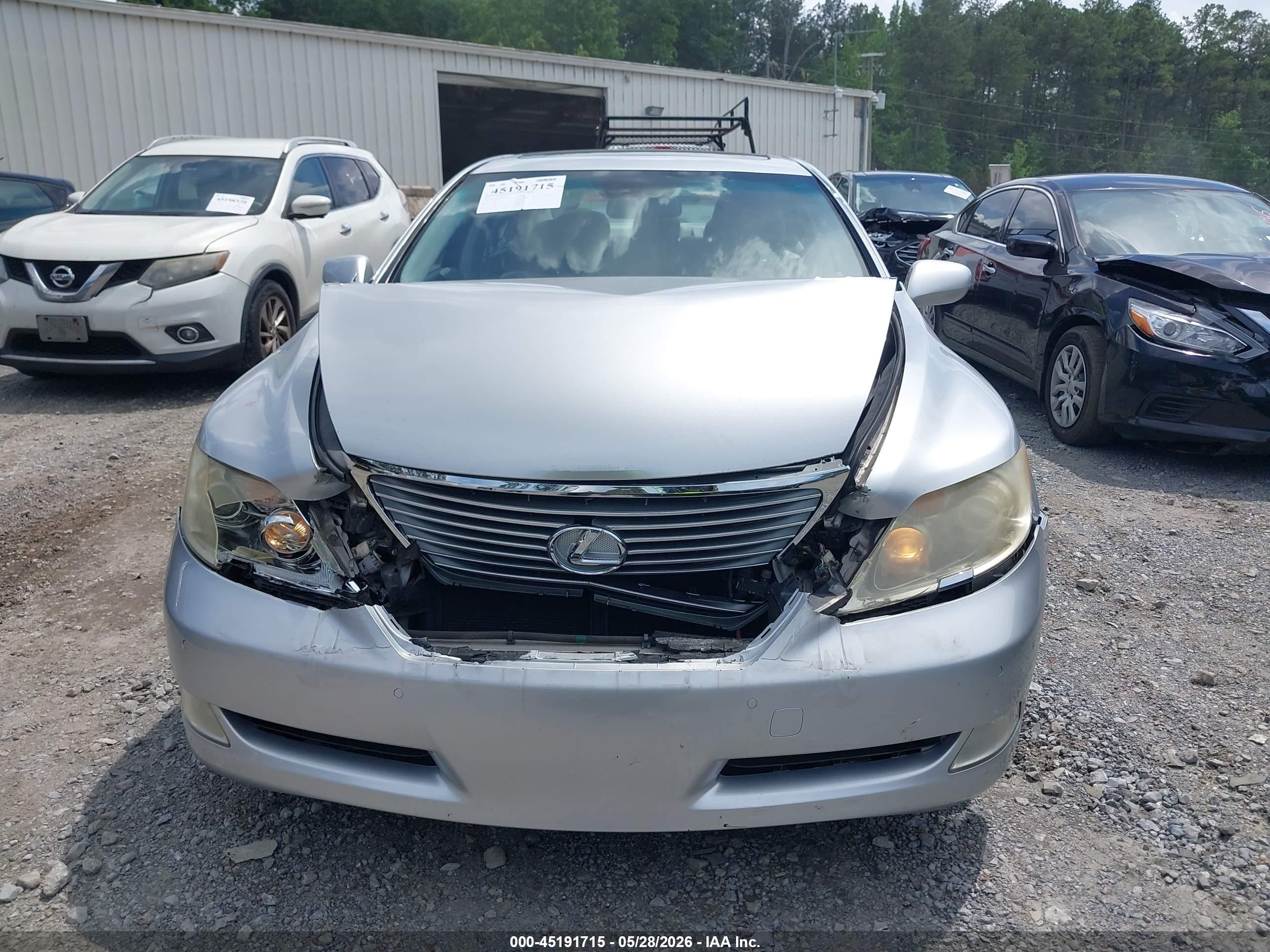 2007 Lexus Ls 460 L Silver vin: JTHGL46F775015759