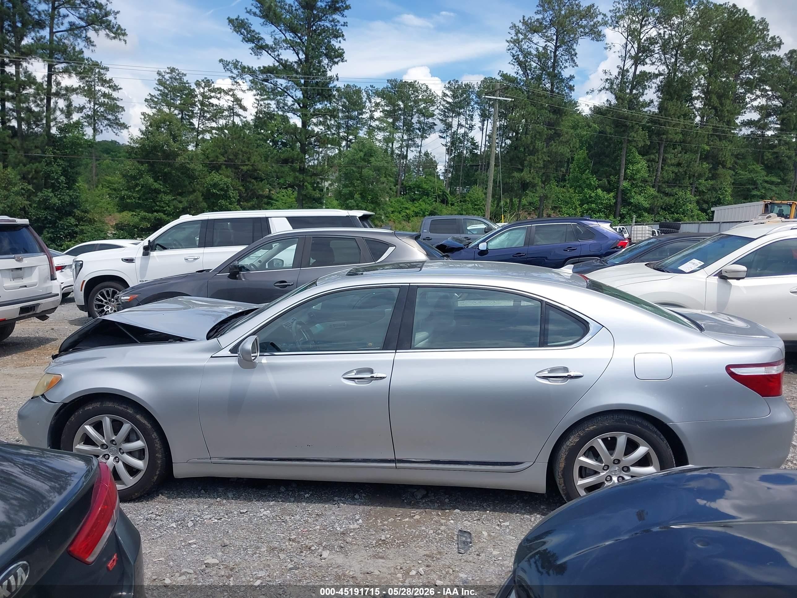 2007 Lexus Ls 460 L Silver vin: JTHGL46F775015759