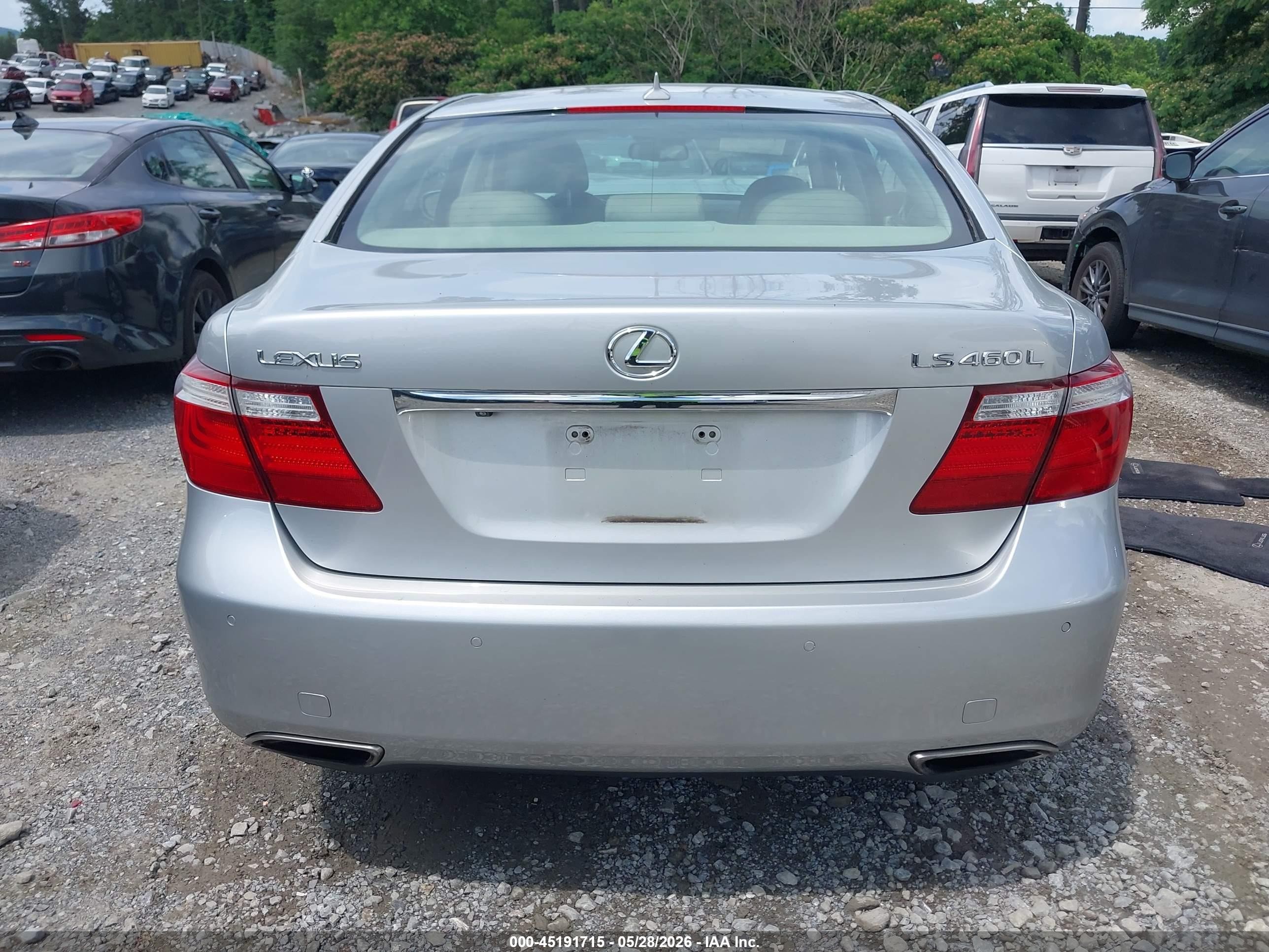 2007 Lexus Ls 460 L Silver vin: JTHGL46F775015759