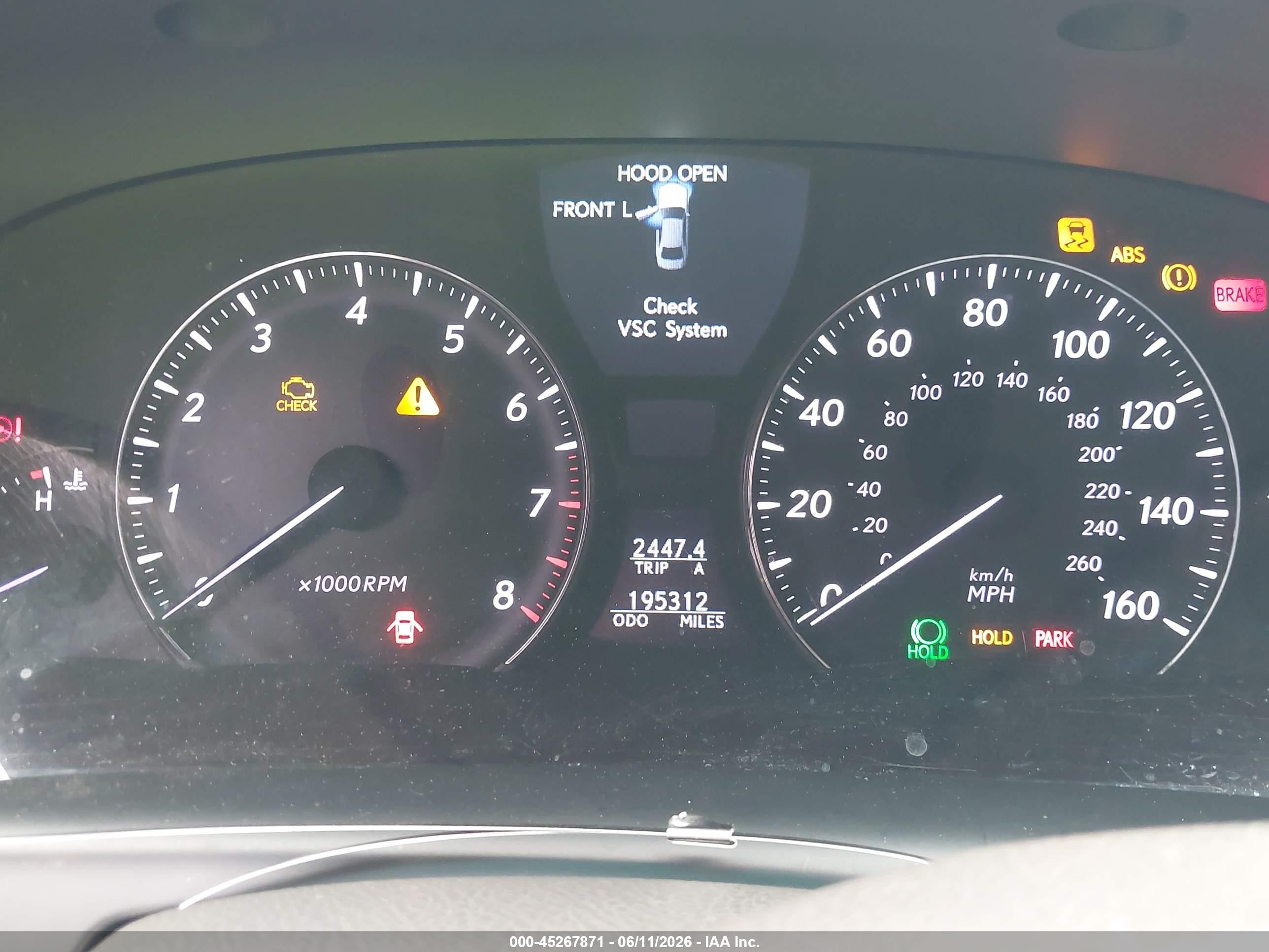 2007 Lexus Ls 460 L Gold vin: JTHGL46F775019701