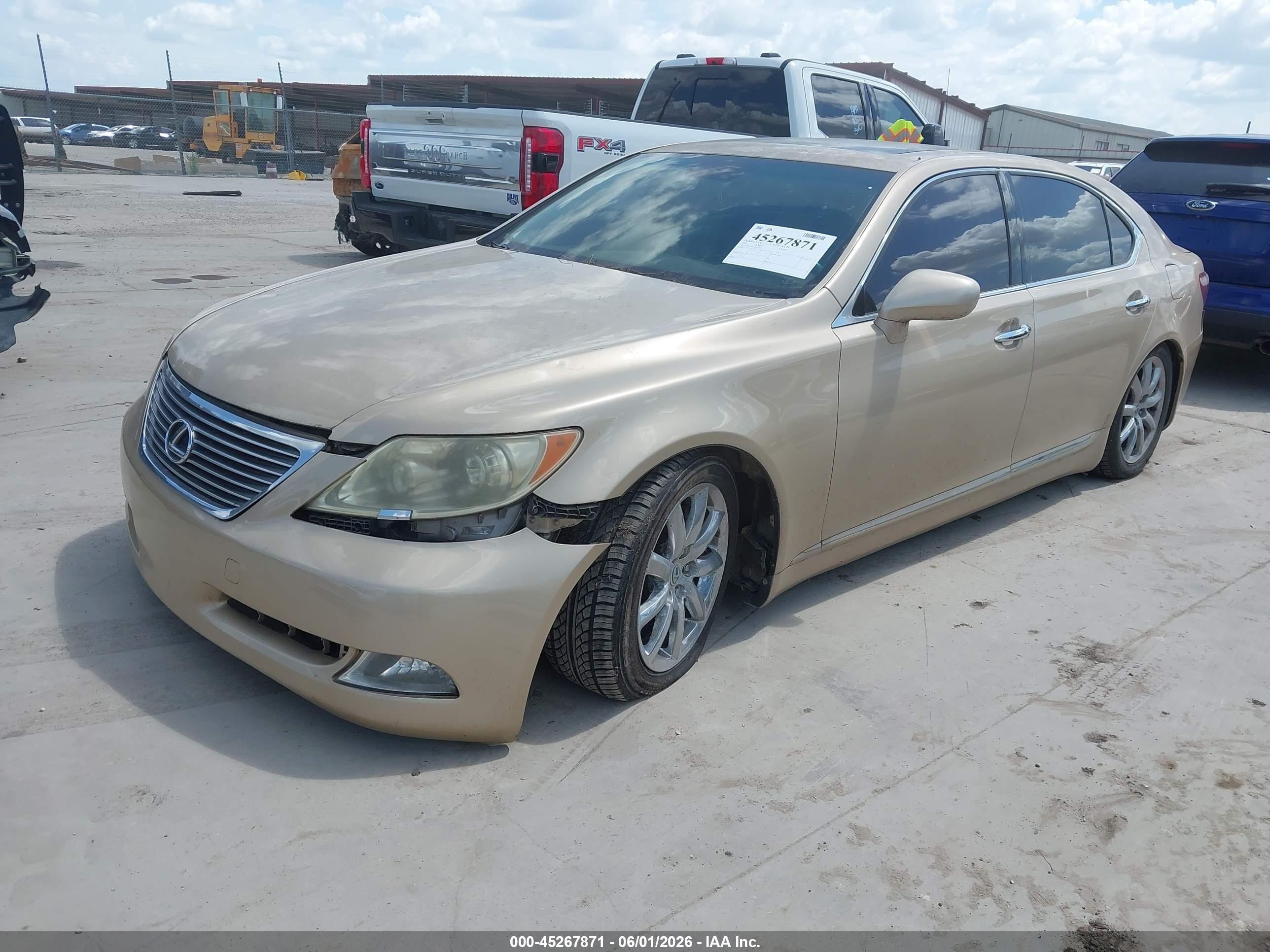 2007 Lexus Ls 460 L Gold vin: JTHGL46F775019701