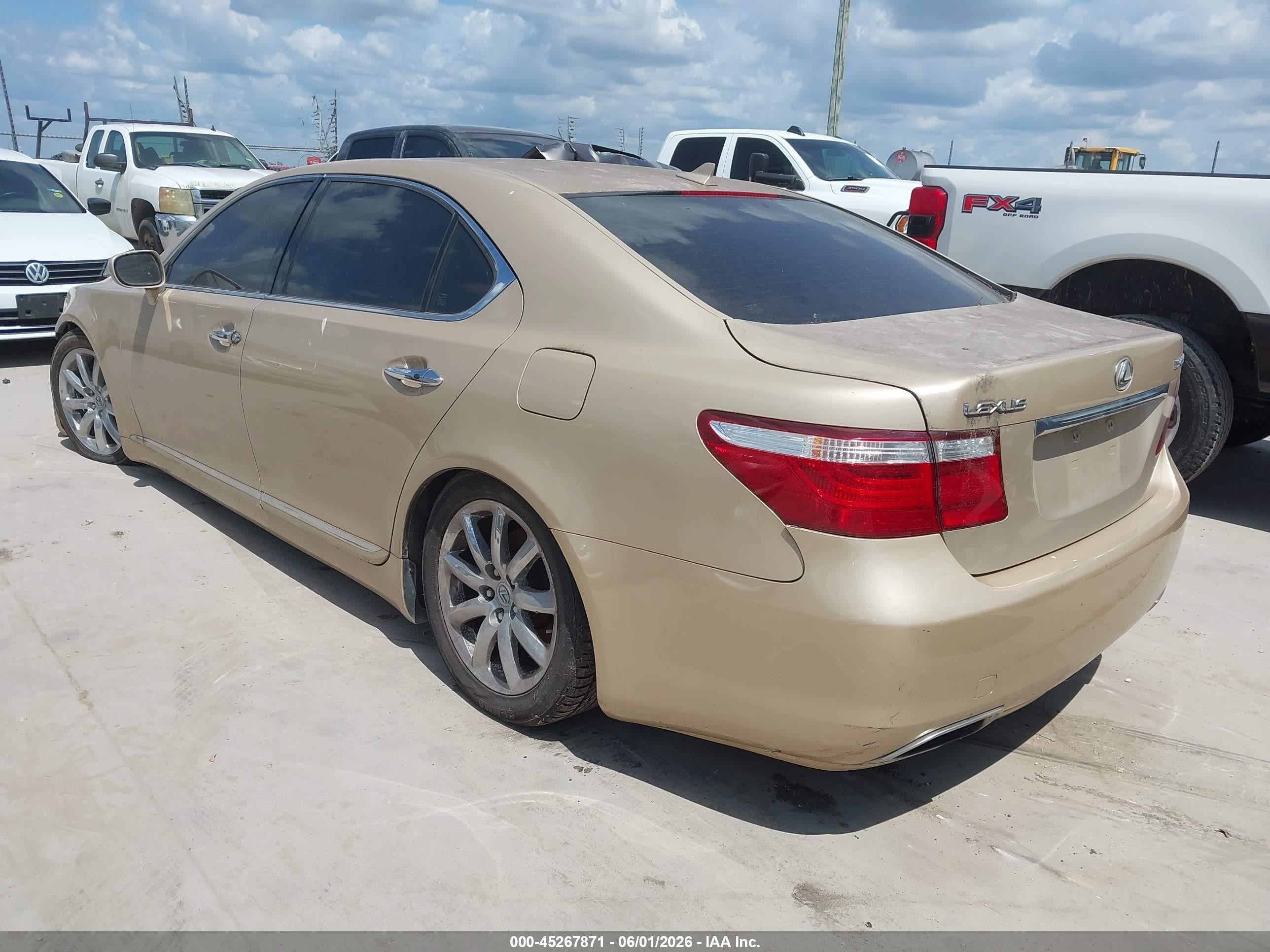 2007 Lexus Ls 460 L Gold vin: JTHGL46F775019701