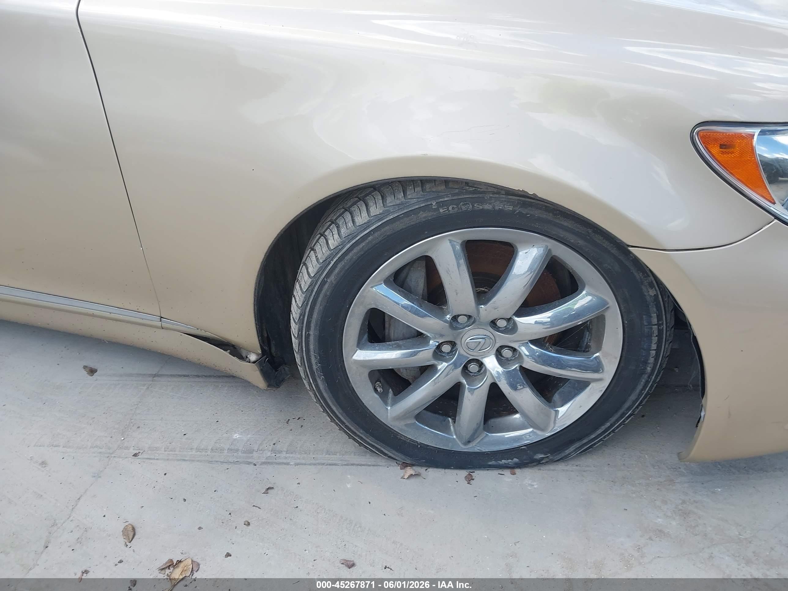 2007 Lexus Ls 460 L Gold vin: JTHGL46F775019701