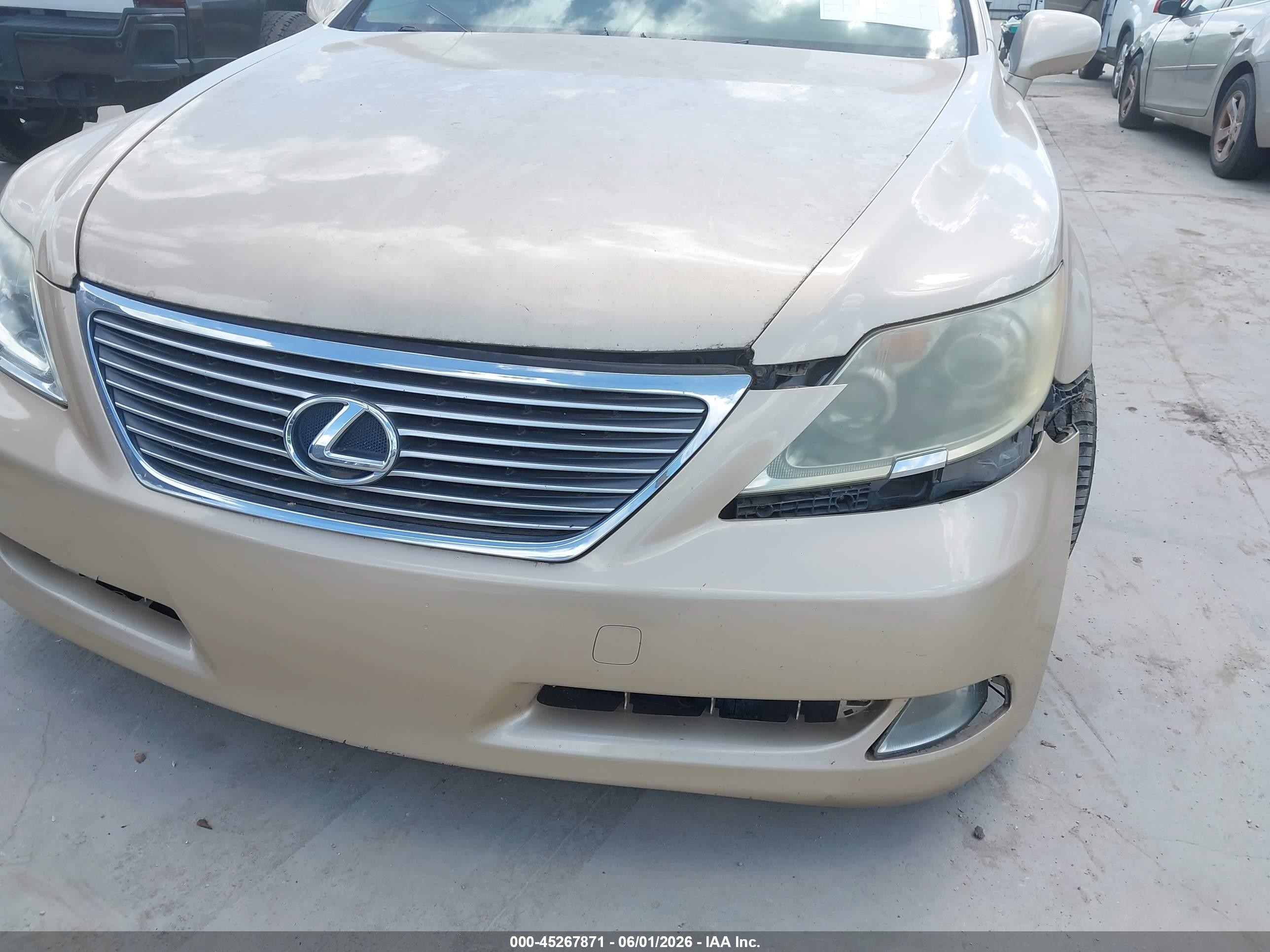 2007 Lexus Ls 460 L Gold vin: JTHGL46F775019701