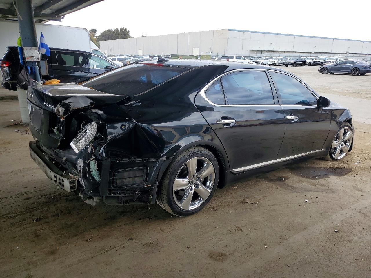 2008 Lexus Ls 460l Black vin: JTHGL46F785025872