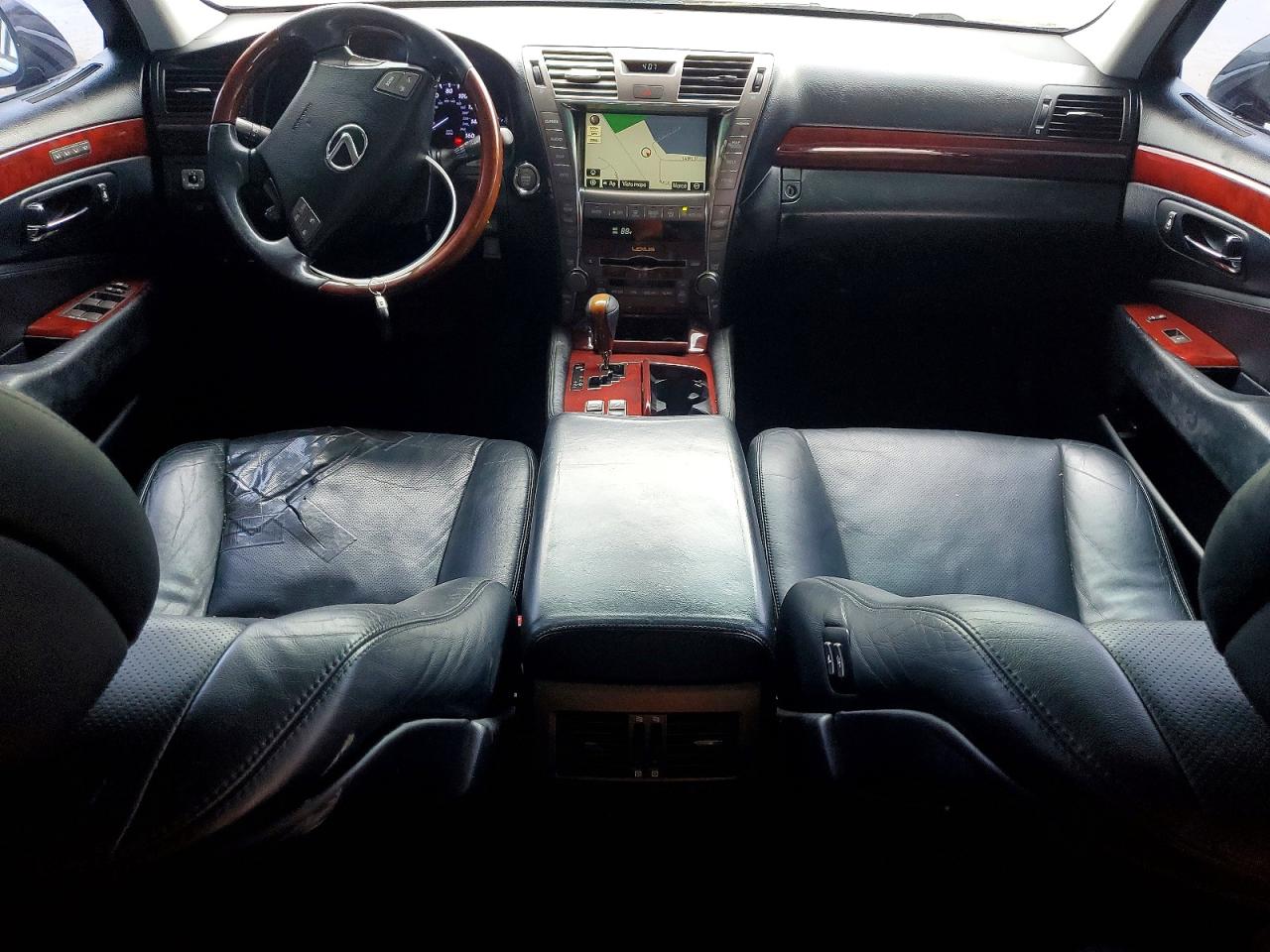 2008 Lexus Ls 460l Black vin: JTHGL46F785025872
