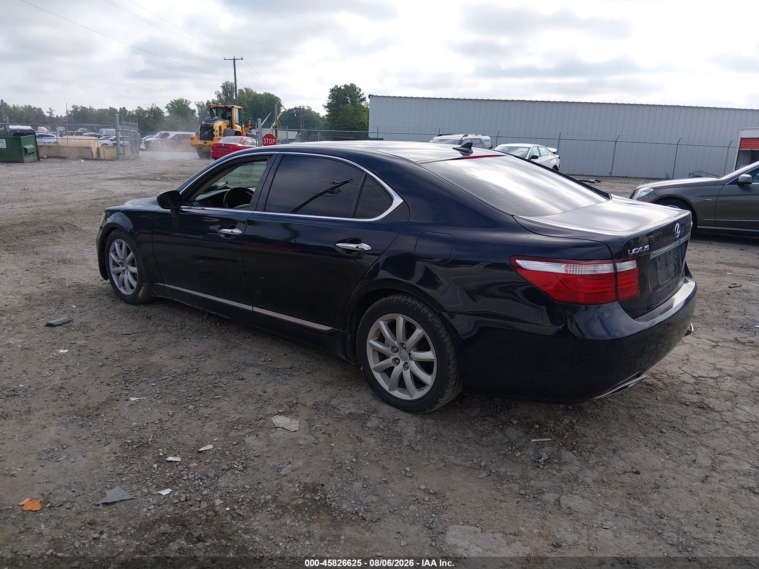2008 Lexus Ls 460 L Blue vin: JTHGL46F785032210