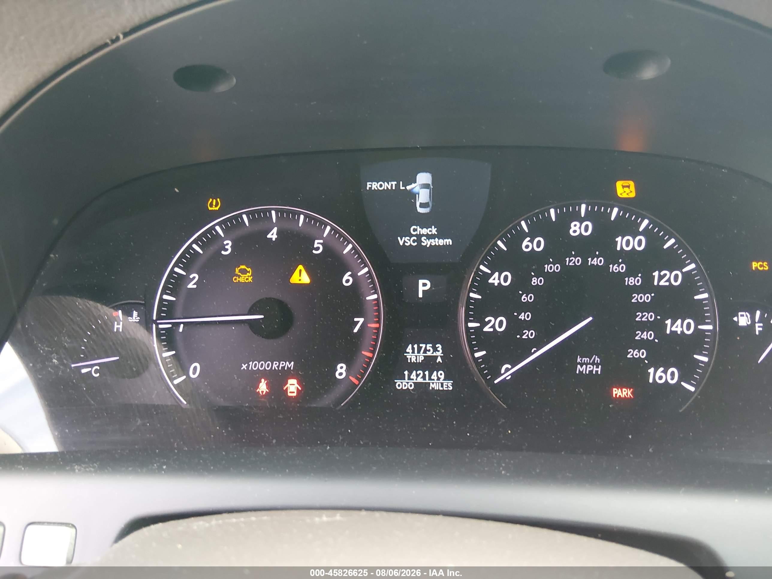 2008 Lexus Ls 460 L Blue vin: JTHGL46F785032210
