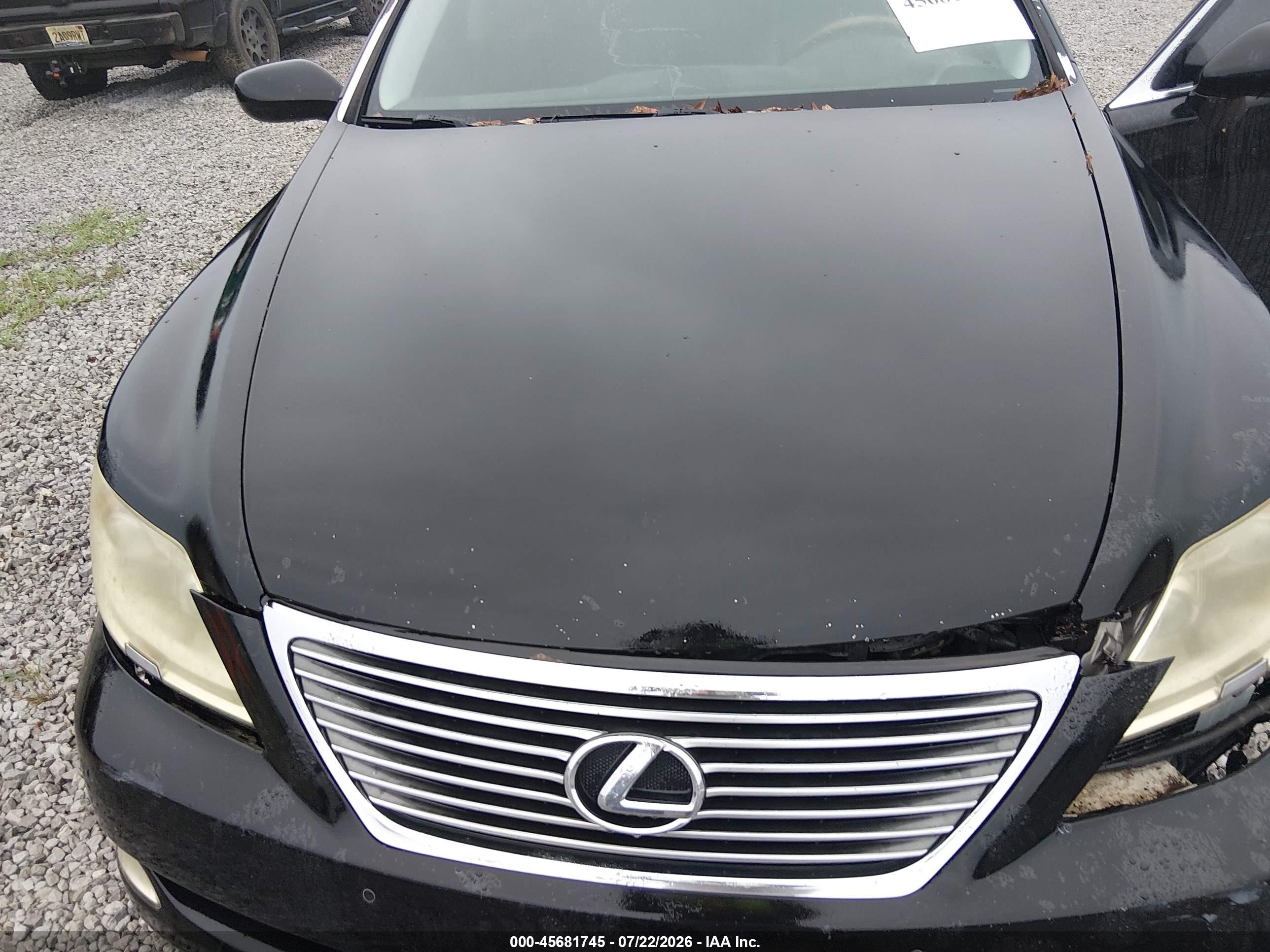 2007 Lexus Ls 460 L Black vin: JTHGL46F875003961