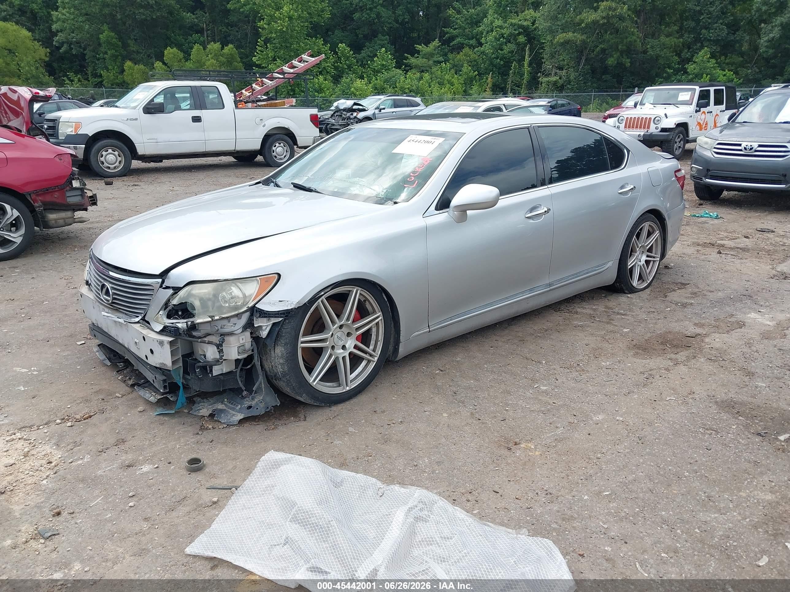 2008 Lexus Ls 460 L Silver vin: JTHGL46F885026612
