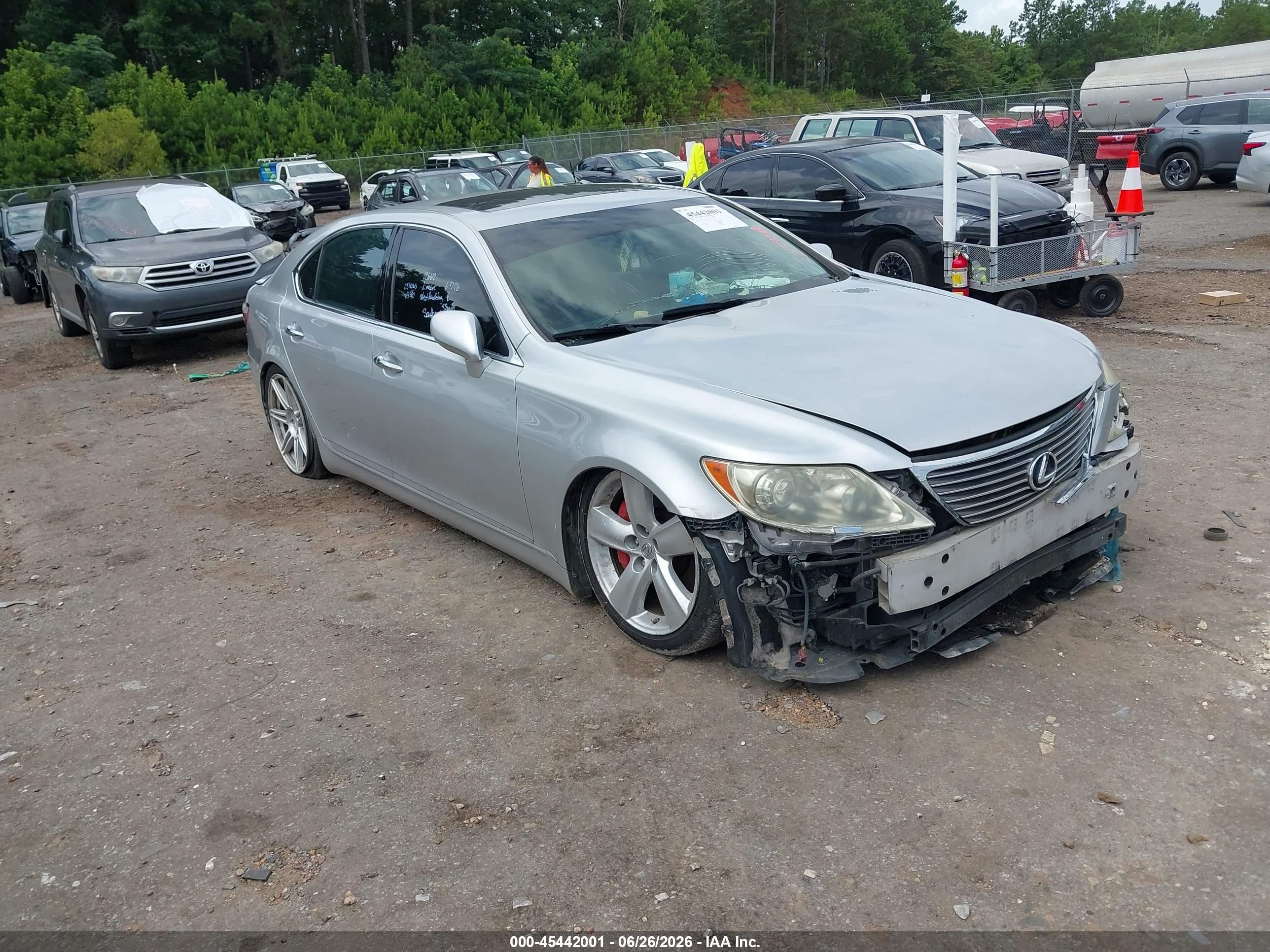 2008 Lexus Ls 460 L Silver vin: JTHGL46F885026612