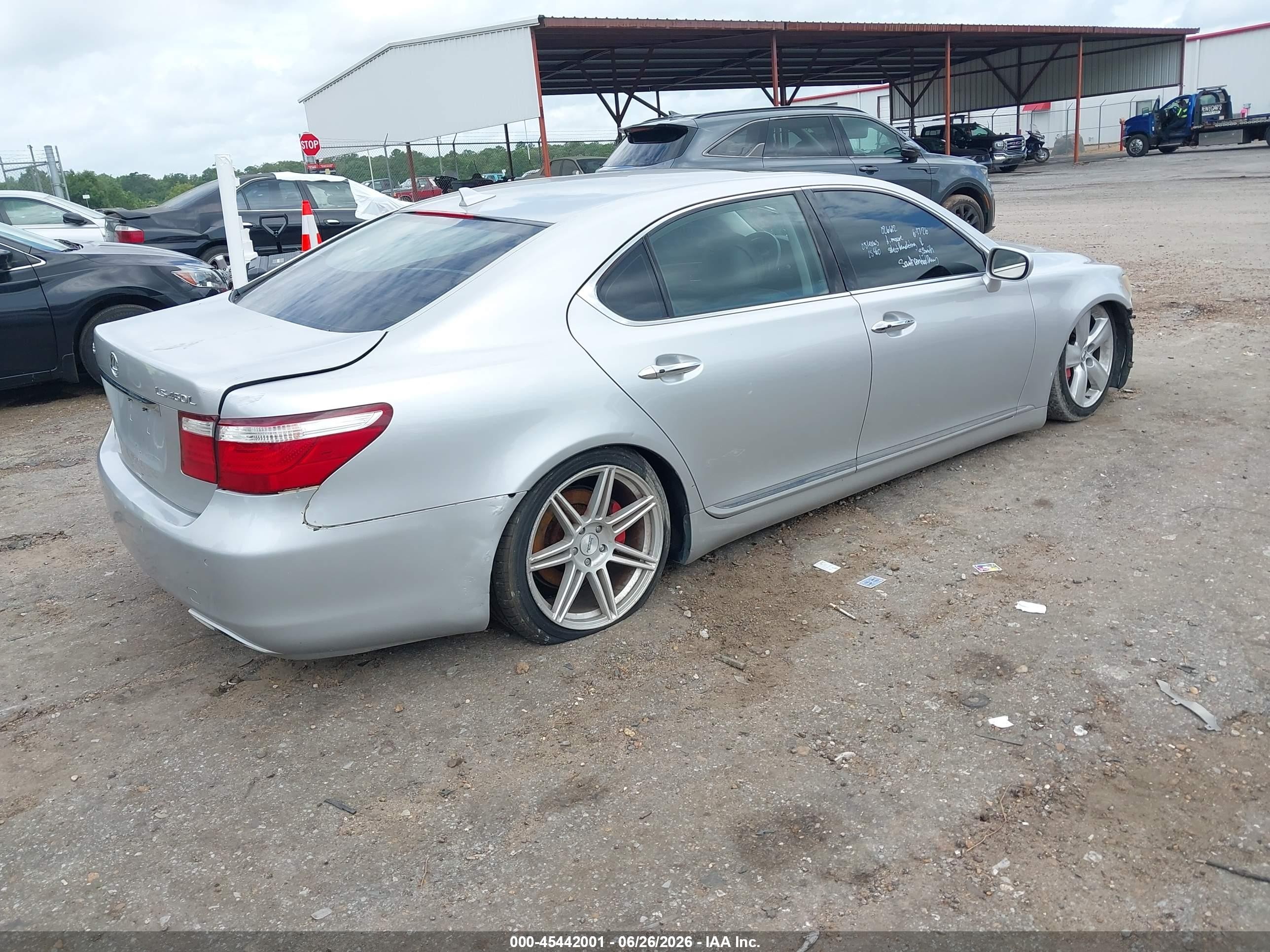 2008 Lexus Ls 460 L Silver vin: JTHGL46F885026612