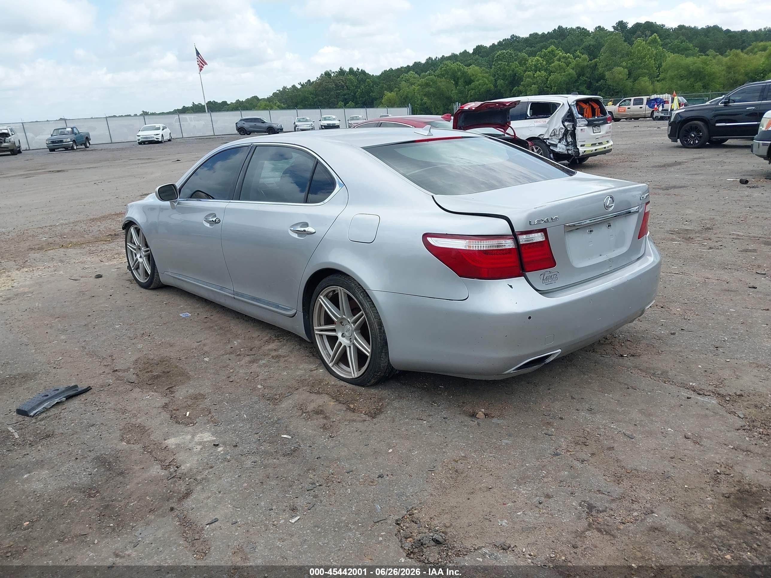 2008 Lexus Ls 460 L Silver vin: JTHGL46F885026612