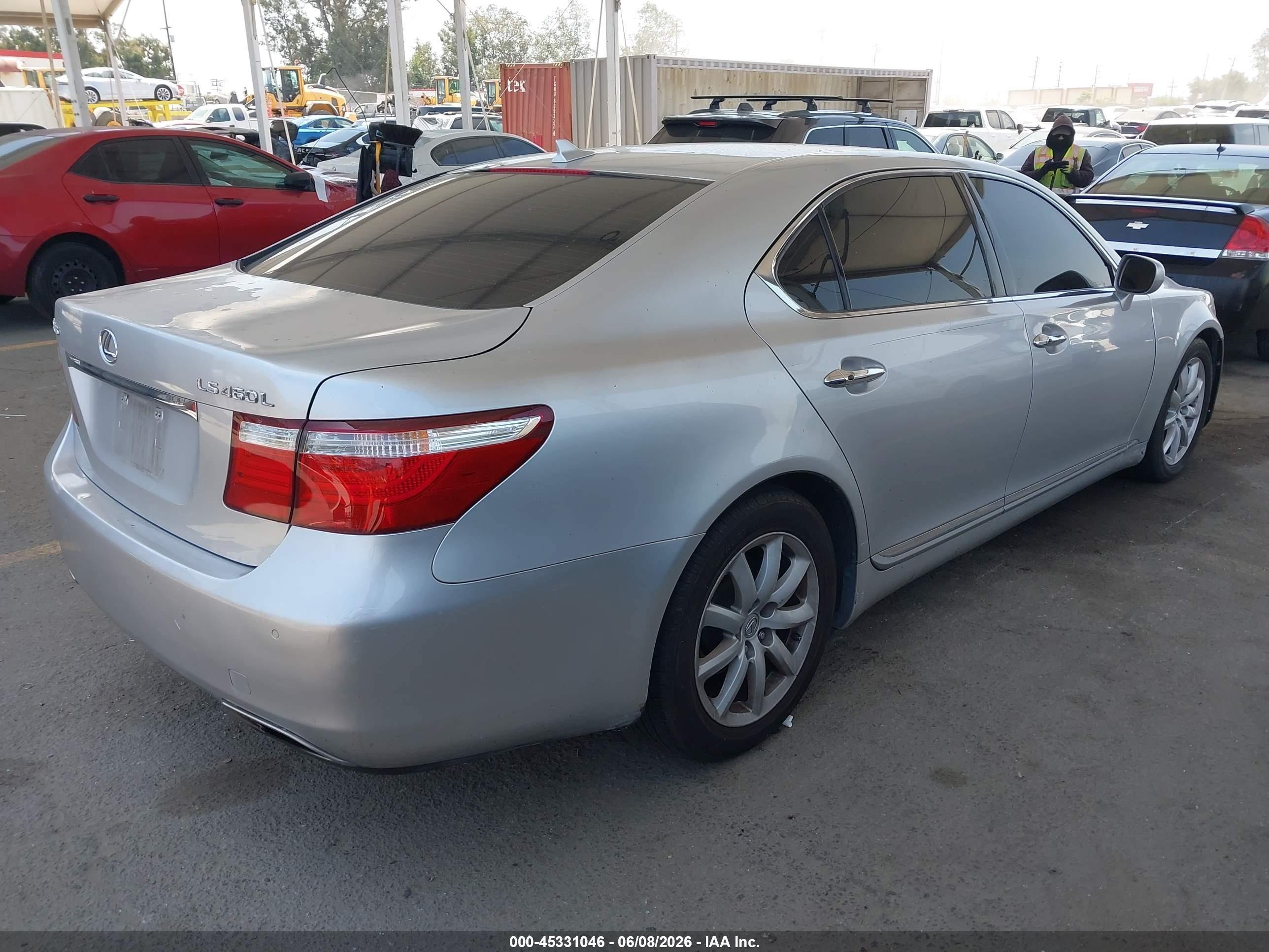 2007 Lexus Ls 460 L Silver vin: JTHGL46F975008666