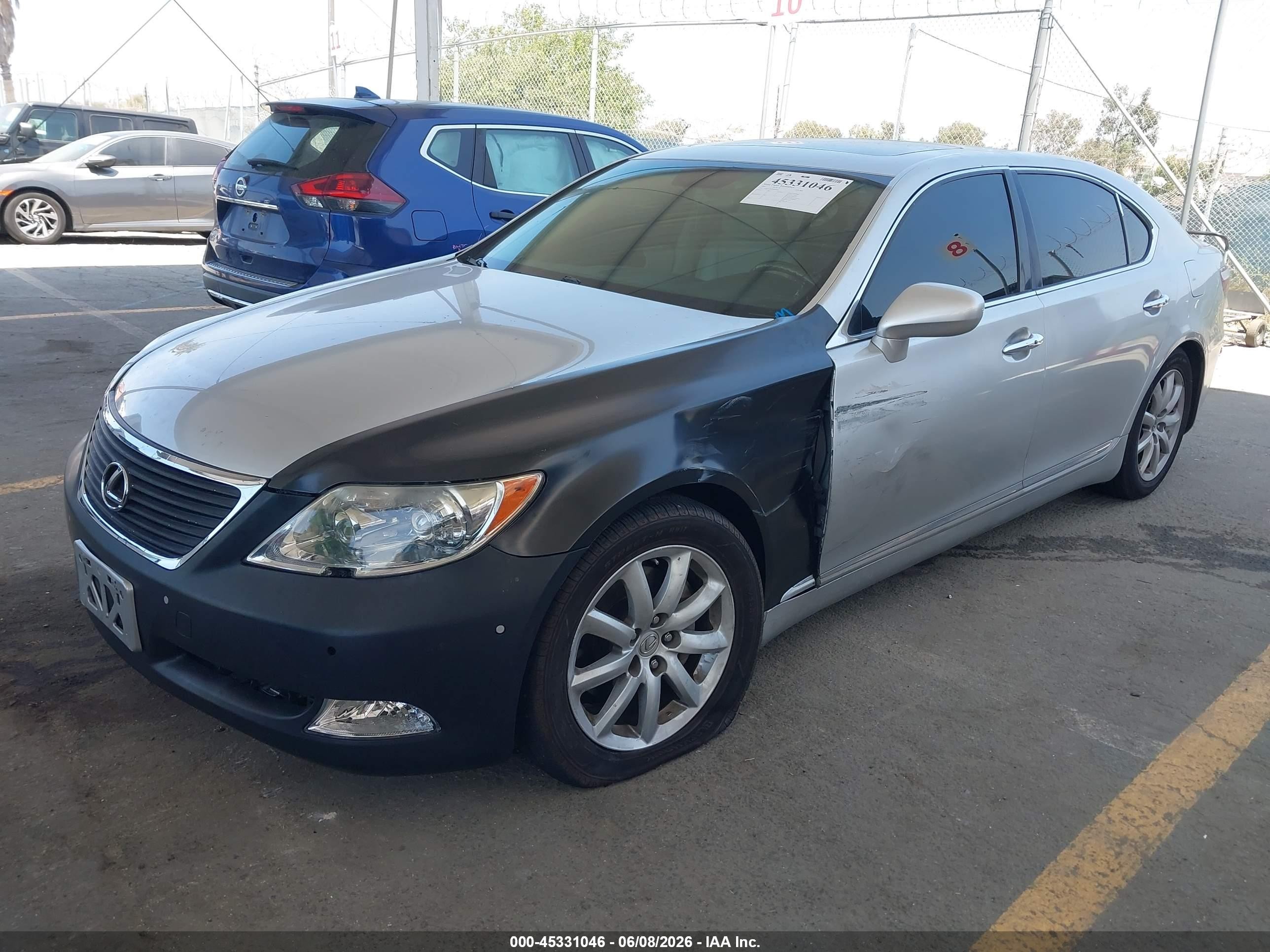 2007 Lexus Ls 460 L Silver vin: JTHGL46F975008666