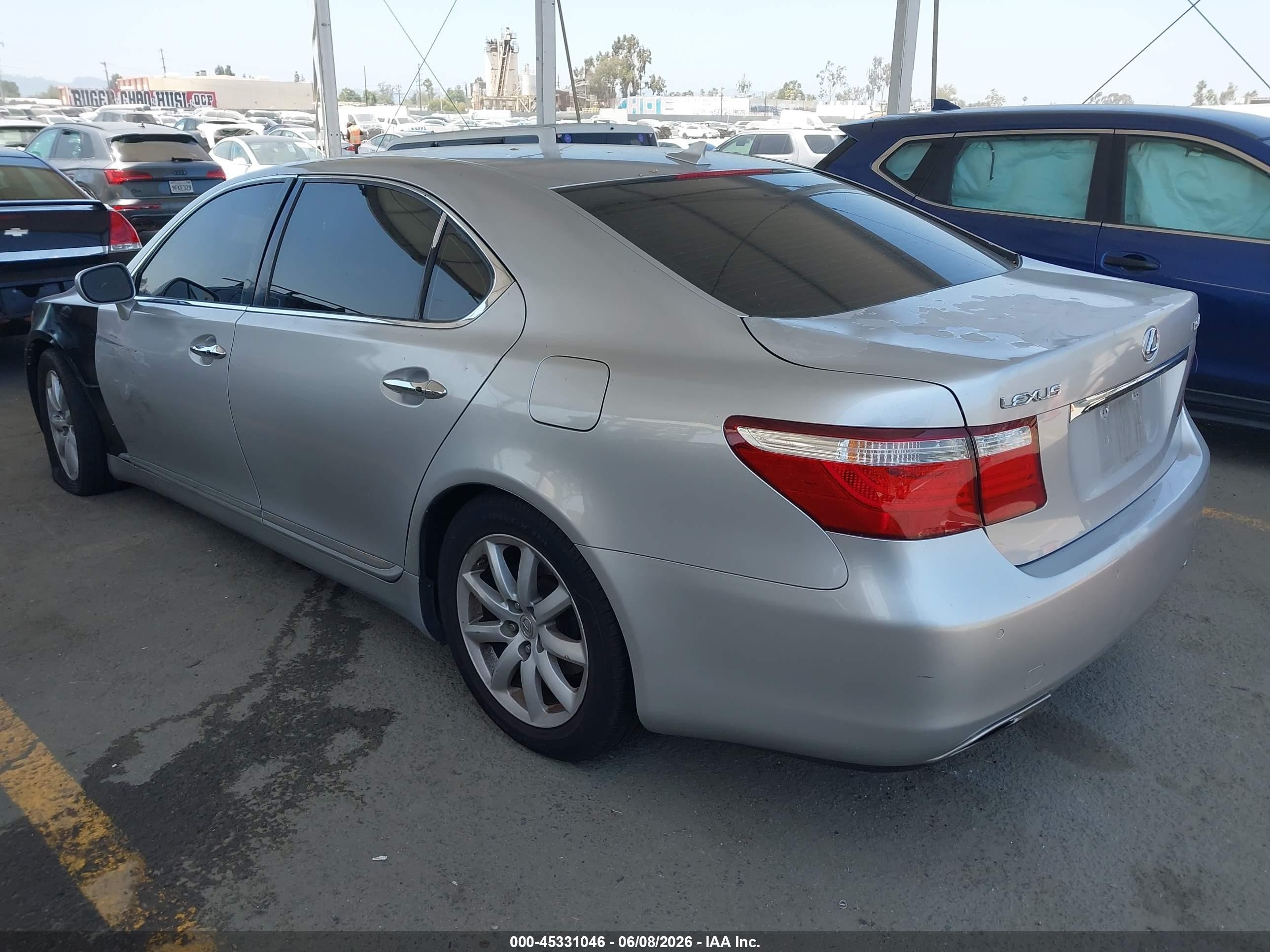 2007 Lexus Ls 460 L Silver vin: JTHGL46F975008666