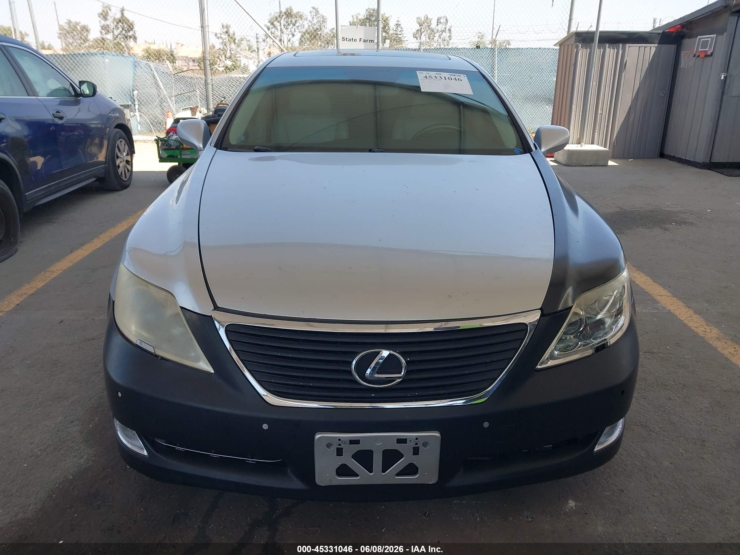 2007 Lexus Ls 460 L Silver vin: JTHGL46F975008666