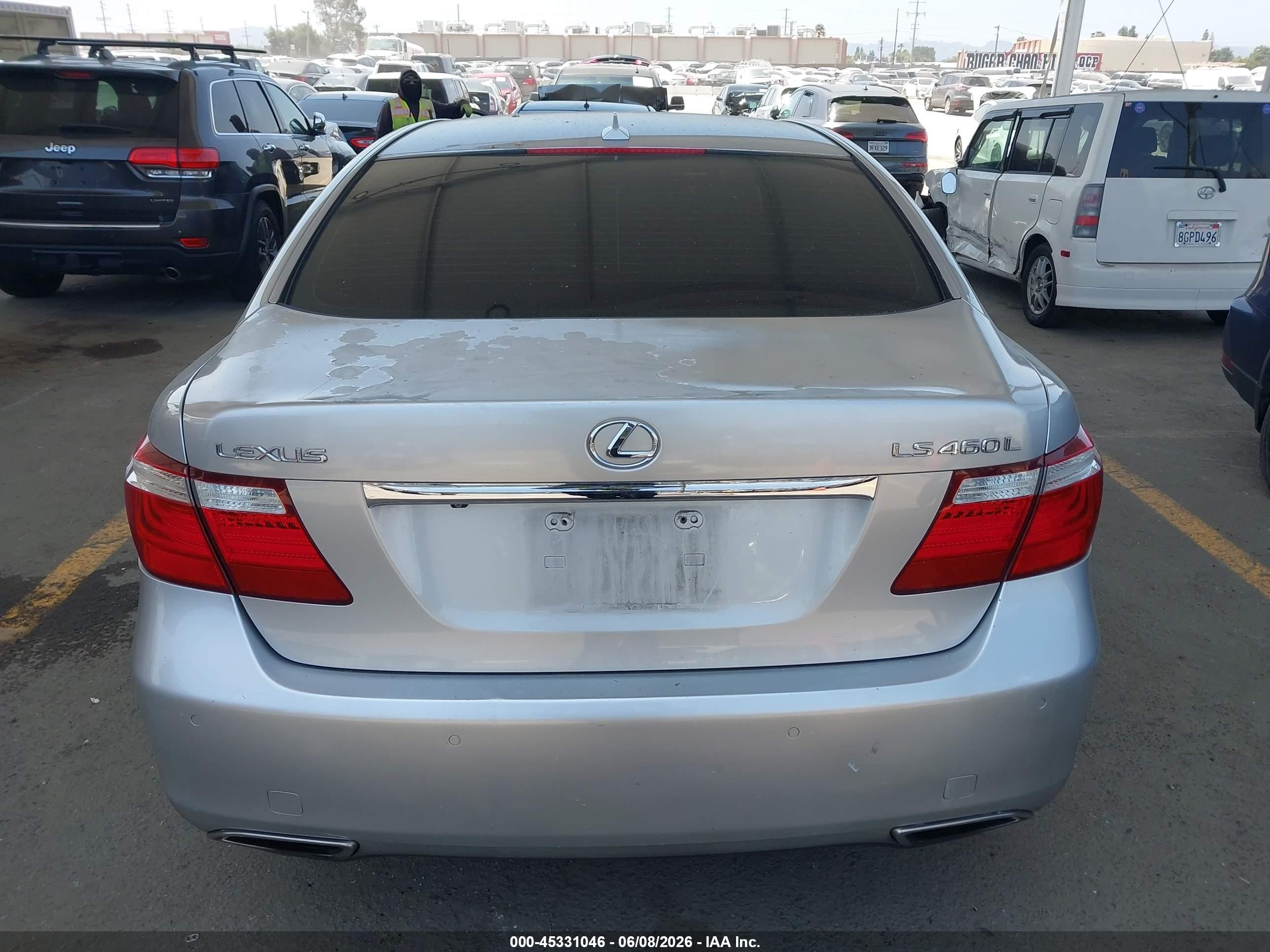 2007 Lexus Ls 460 L Silver vin: JTHGL46F975008666