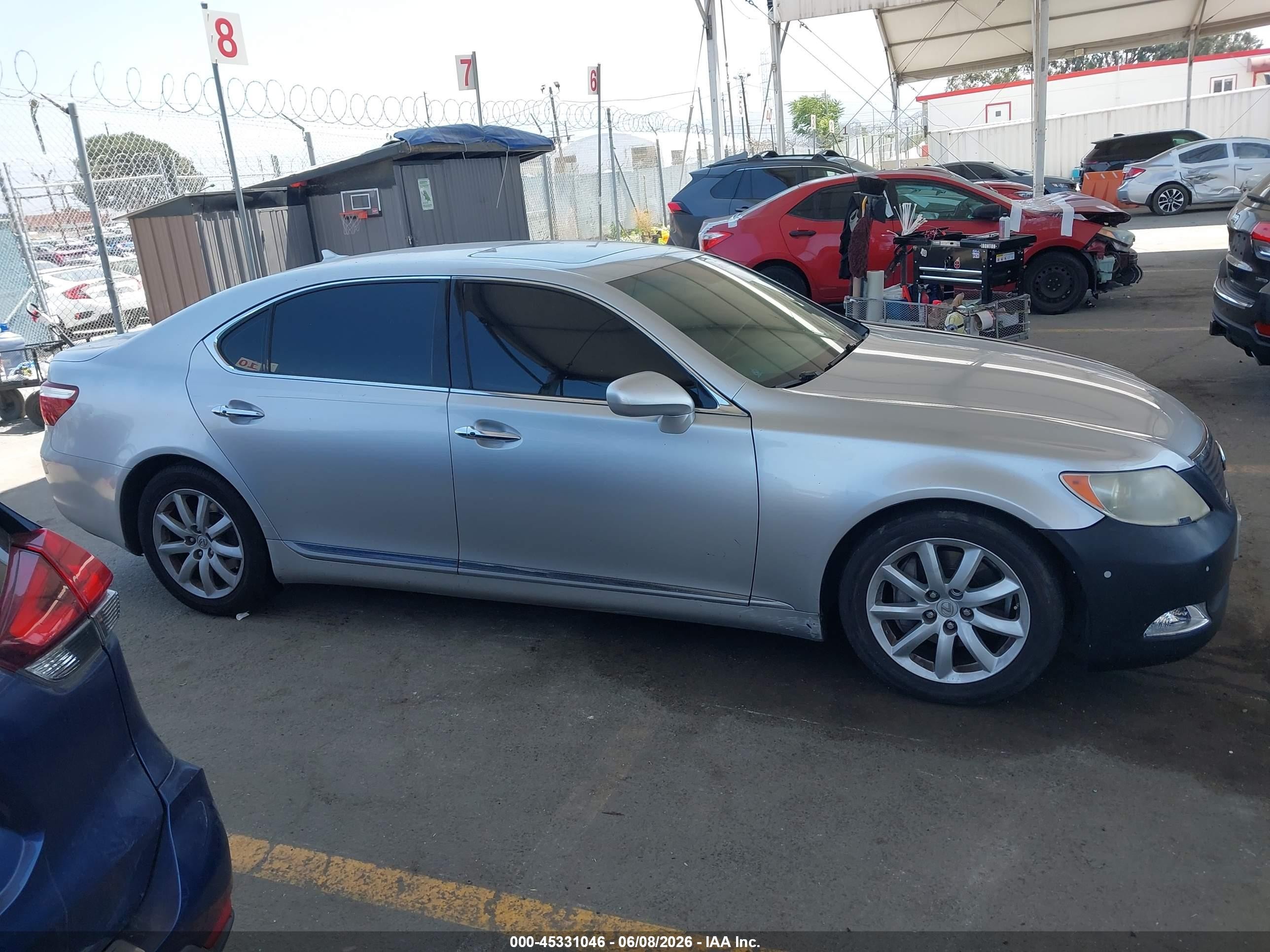 2007 Lexus Ls 460 L Silver vin: JTHGL46F975008666