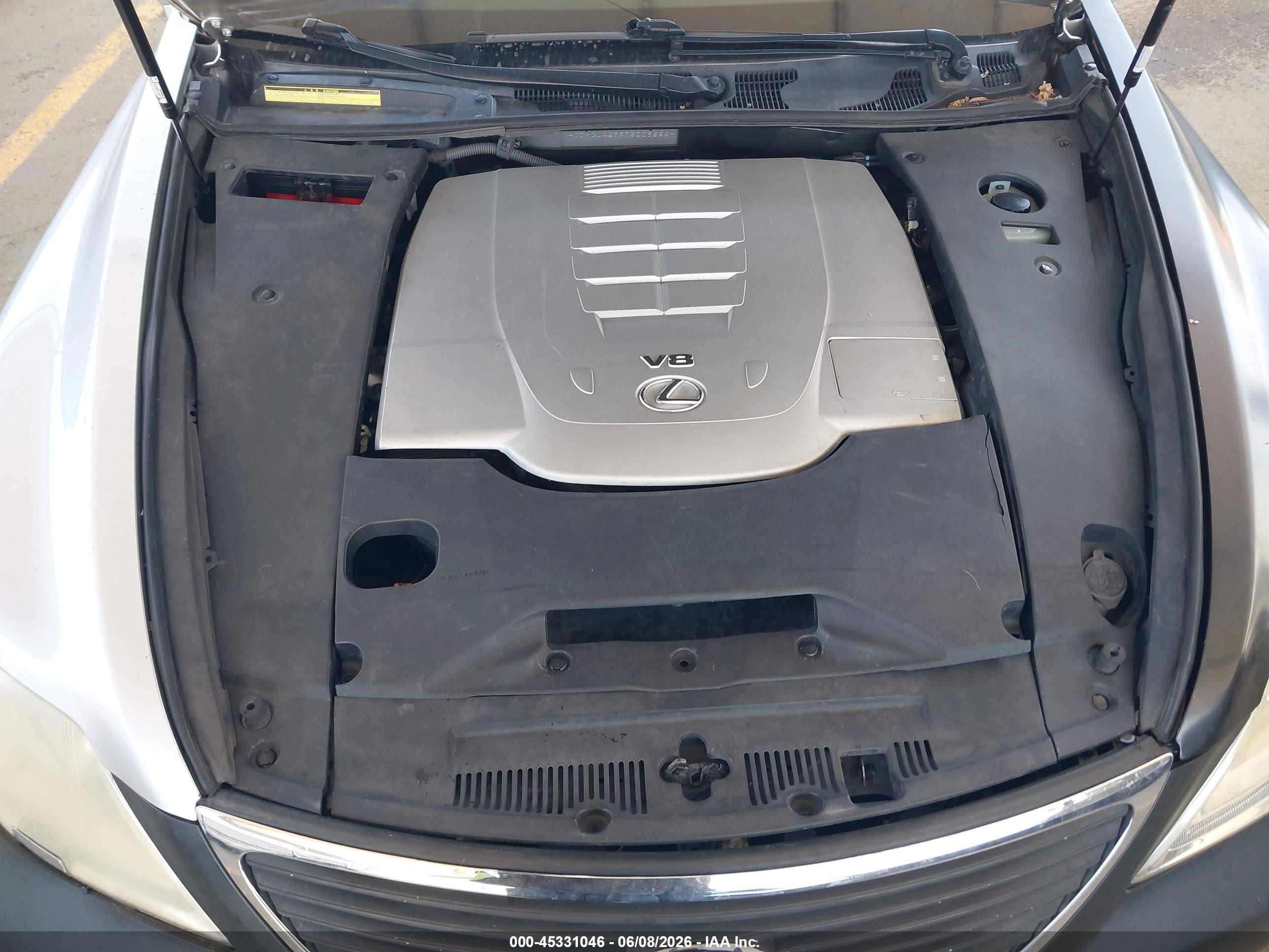 2007 Lexus Ls 460 L Silver vin: JTHGL46F975008666