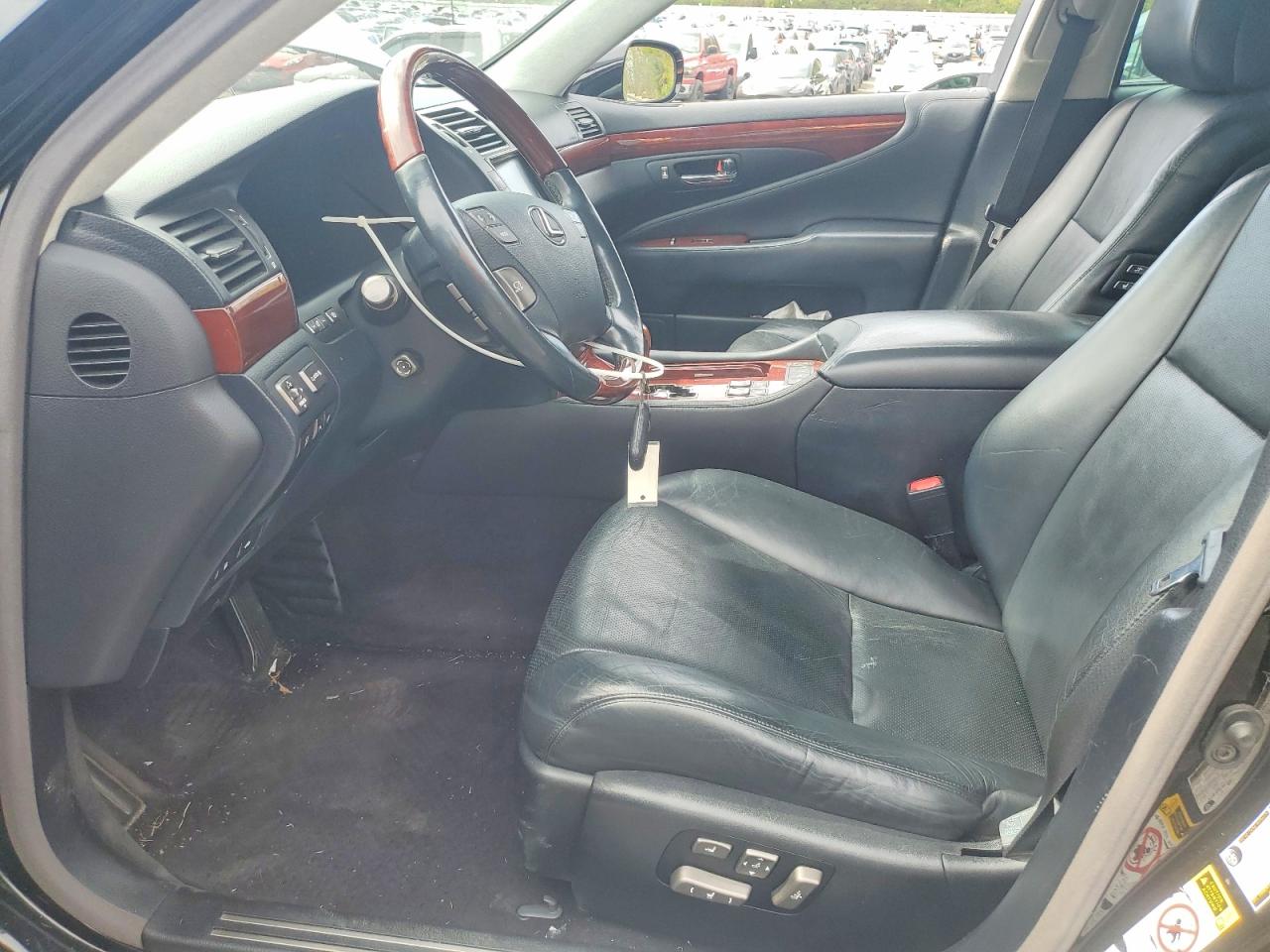 2007 Lexus Ls 460l Black vin: JTHGL46F975012846