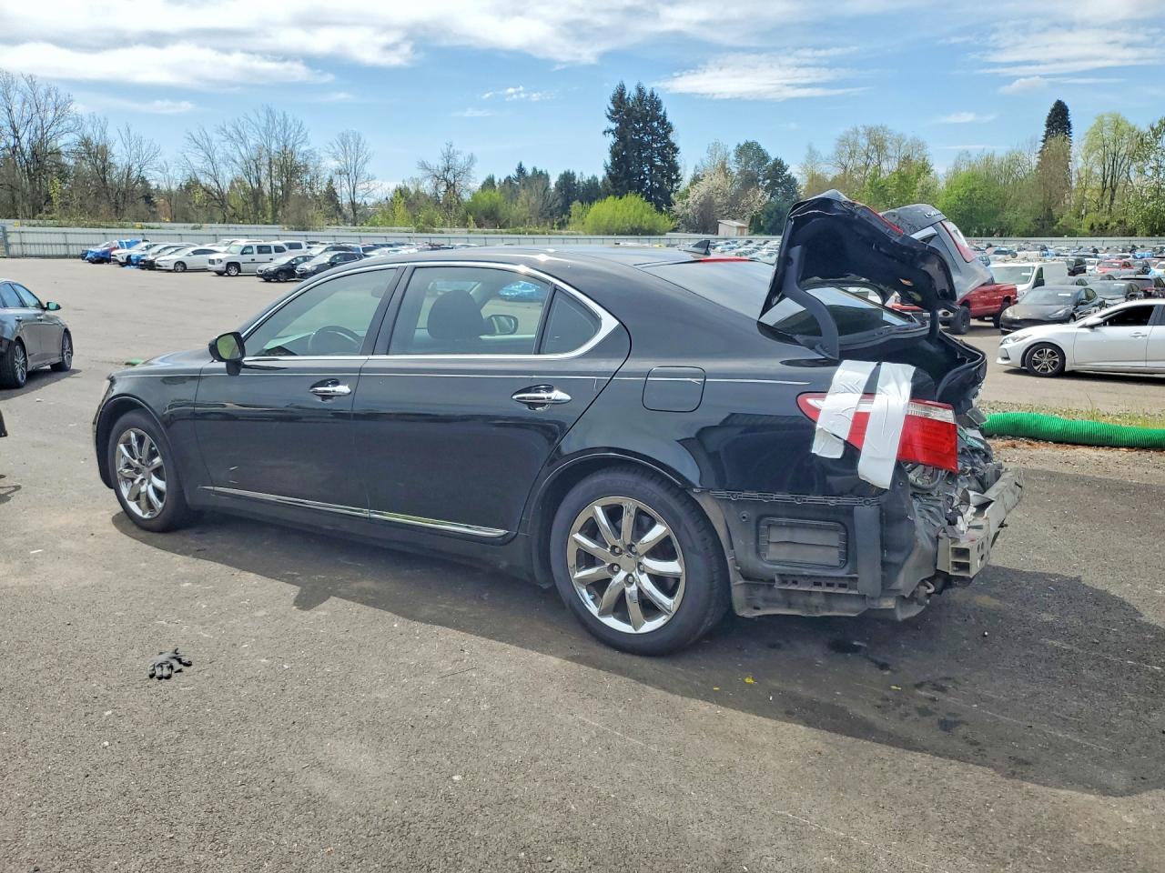 2007 Lexus Ls 460l Black vin: JTHGL46F975012846
