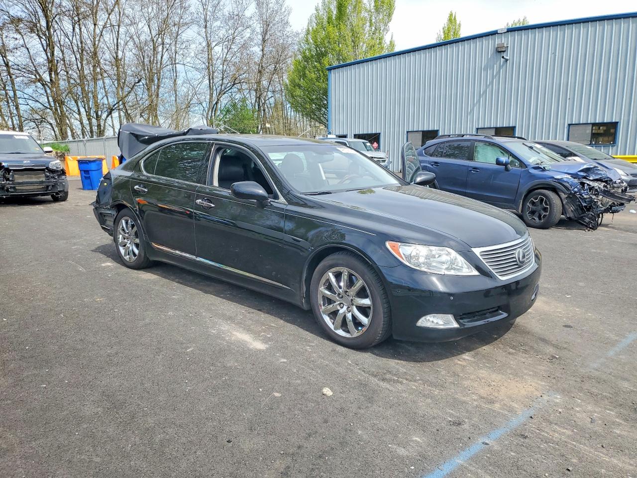 2007 Lexus Ls 460l Black vin: JTHGL46F975012846