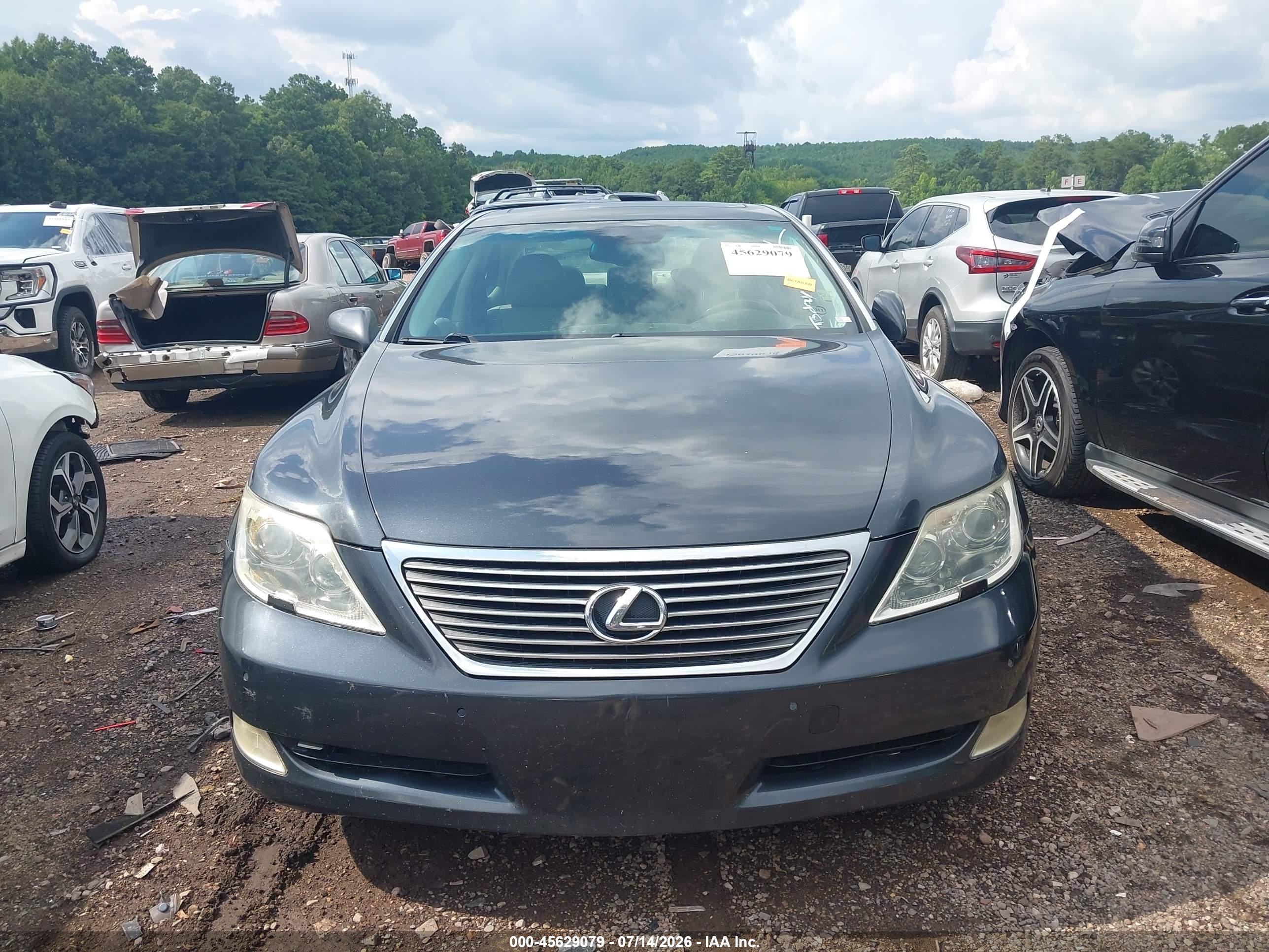2007 Lexus Ls 460 L Black vin: JTHGL46F975015620