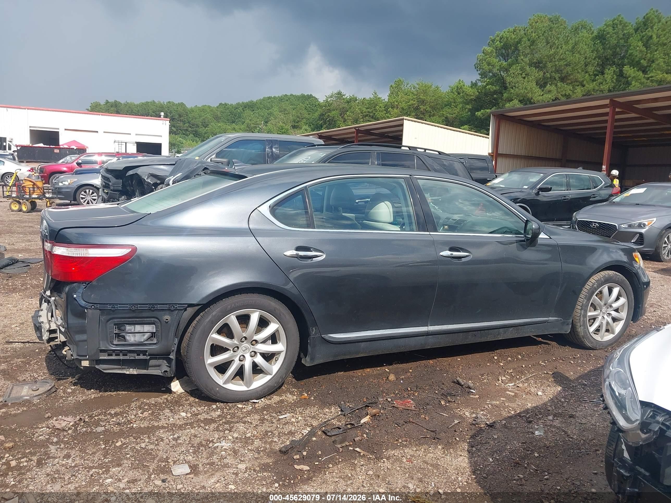 2007 Lexus Ls 460 L Black vin: JTHGL46F975015620