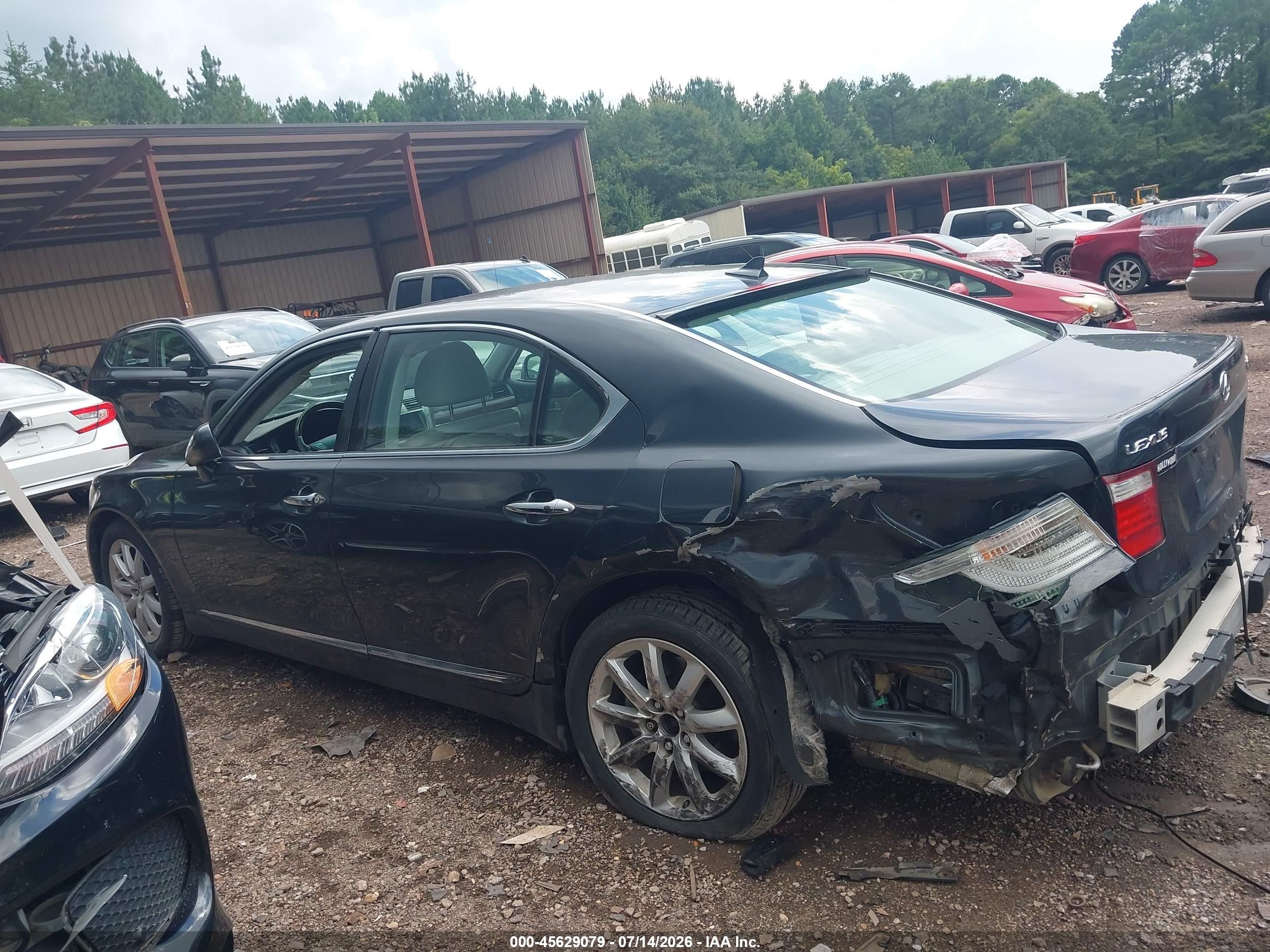 2007 Lexus Ls 460 L Black vin: JTHGL46F975015620