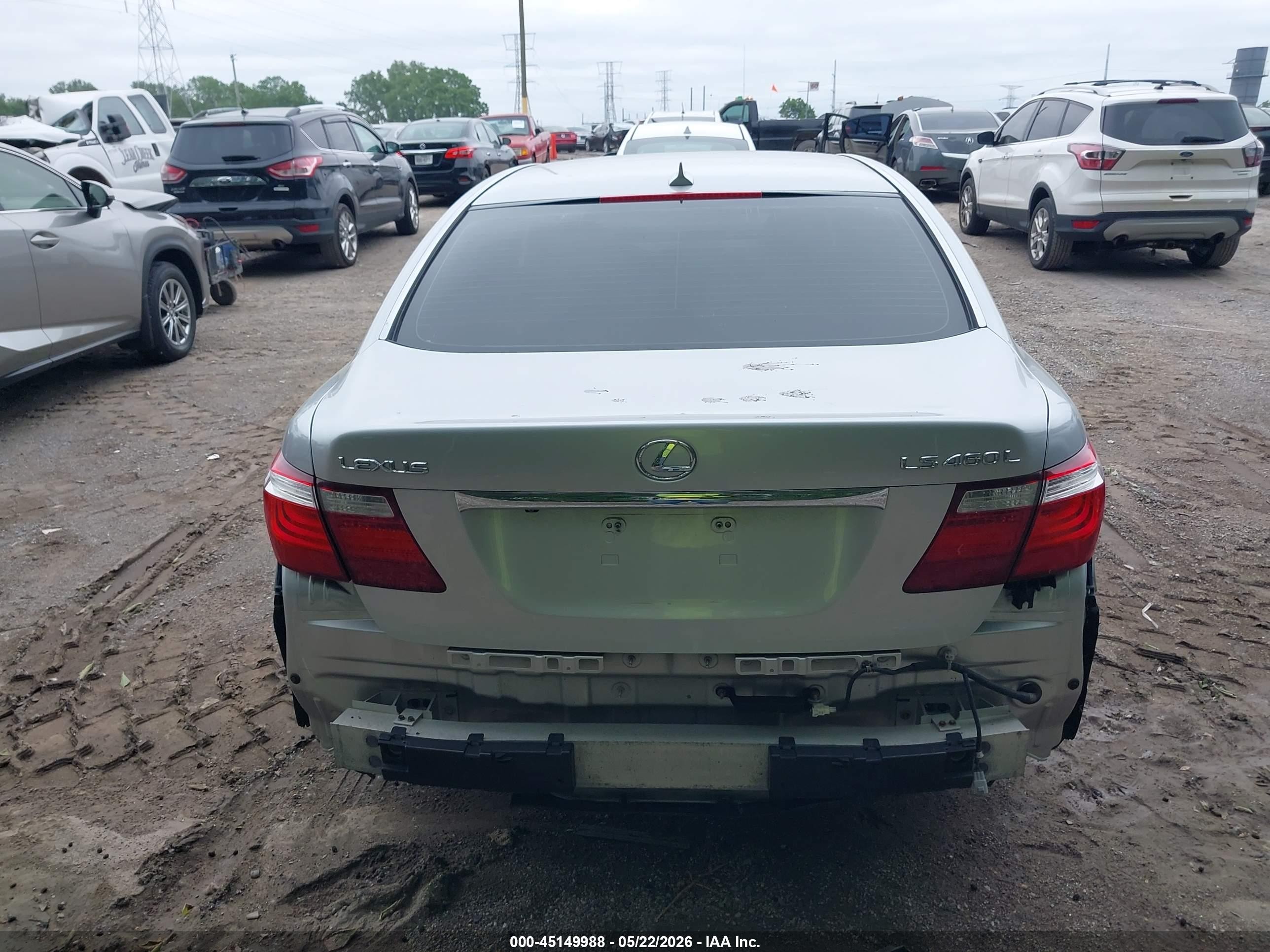 2007 Lexus Ls 460 L Silver vin: JTHGL46F975016122