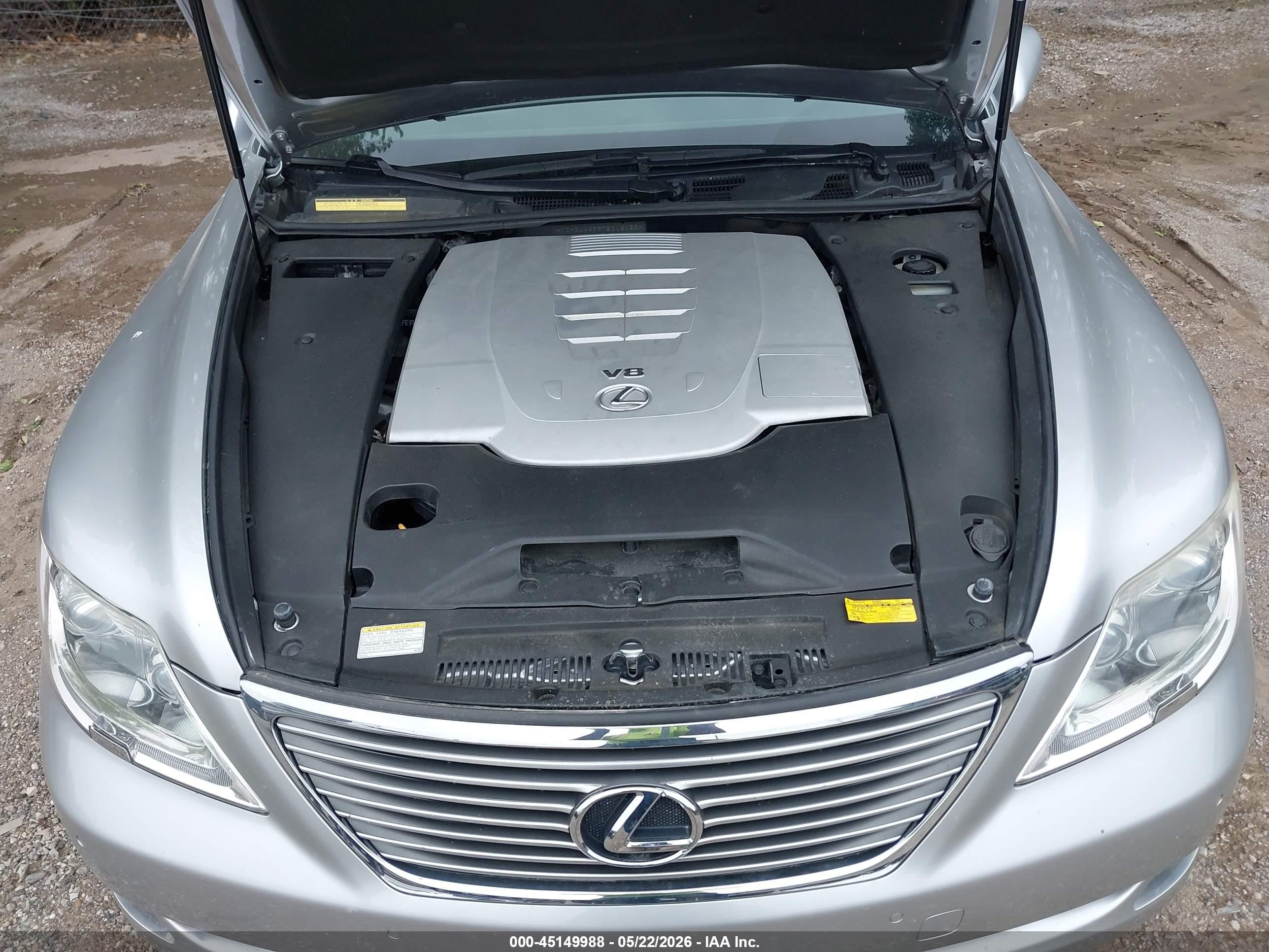 2007 Lexus Ls 460 L Silver vin: JTHGL46F975016122