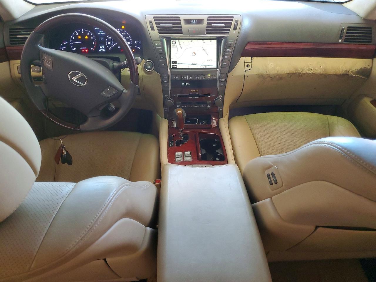 2009 Lexus Ls 460l Белый vin: JTHGL46F995034168