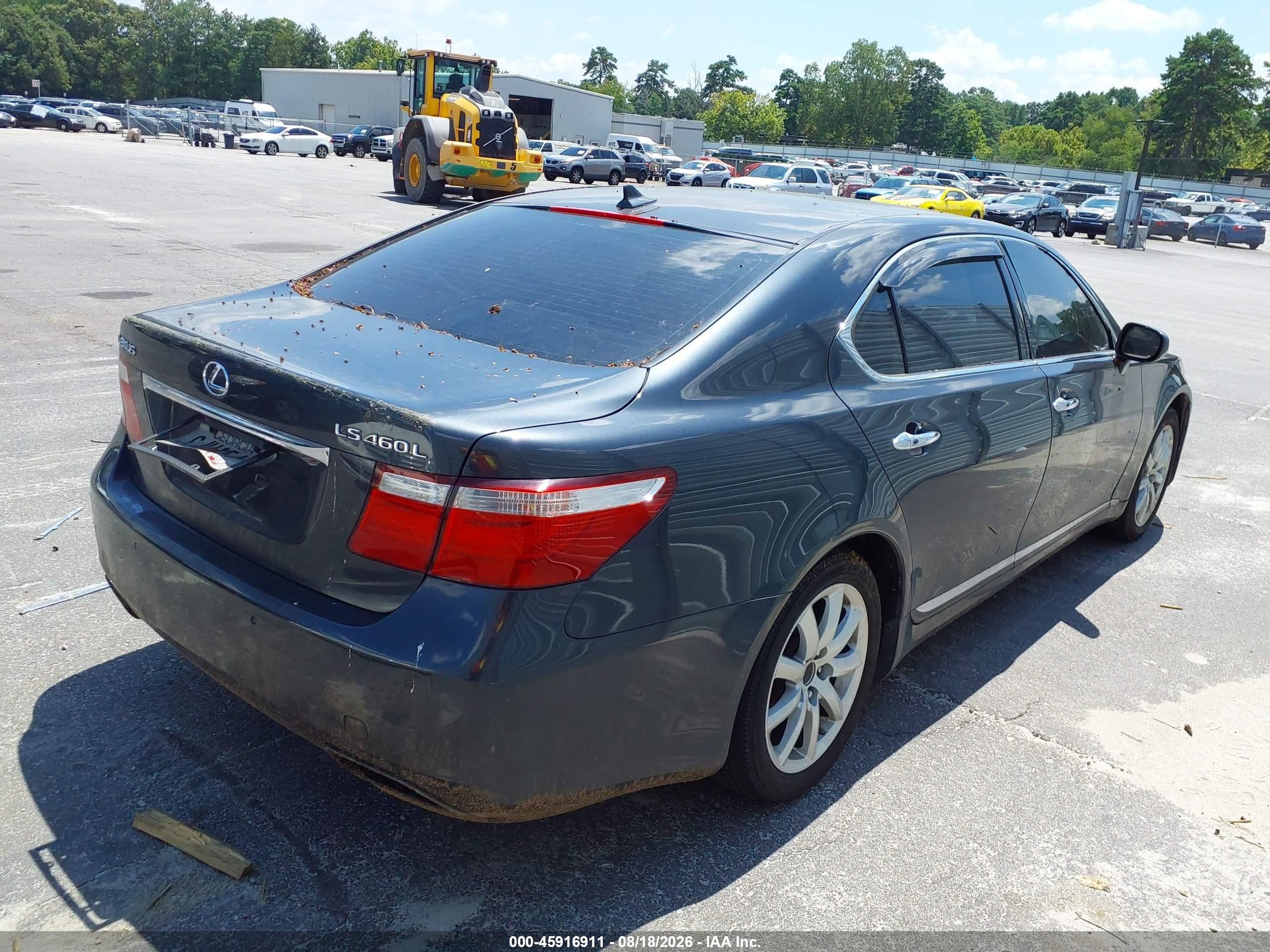 2007 Lexus Ls 460 L Black vin: JTHGL46FX75003444