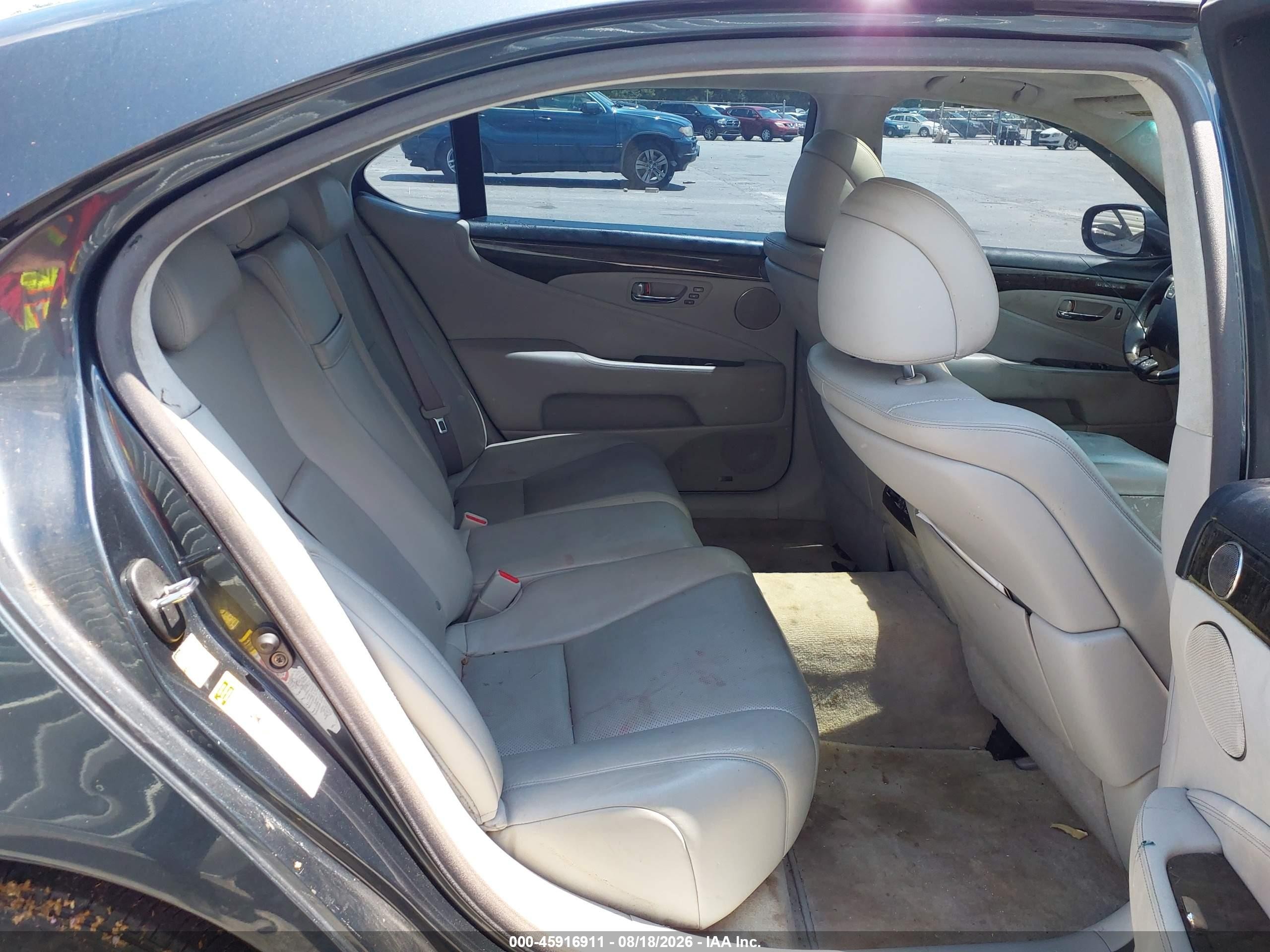 2007 Lexus Ls 460 L Black vin: JTHGL46FX75003444