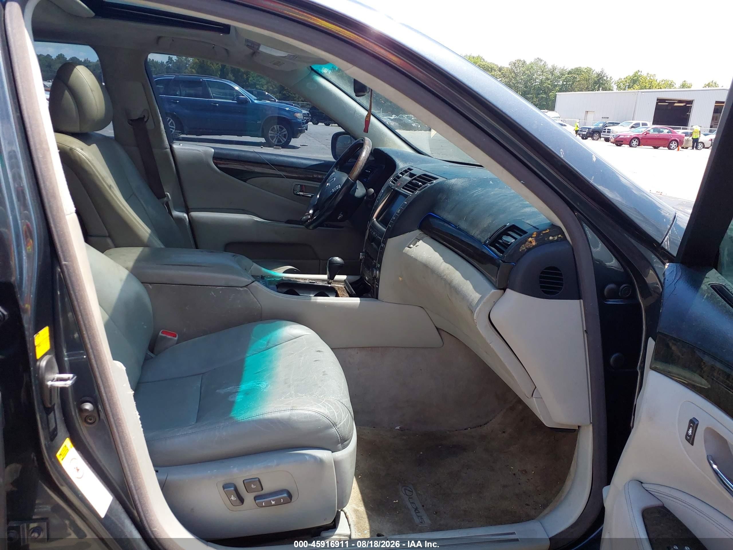 2007 Lexus Ls 460 L Black vin: JTHGL46FX75003444