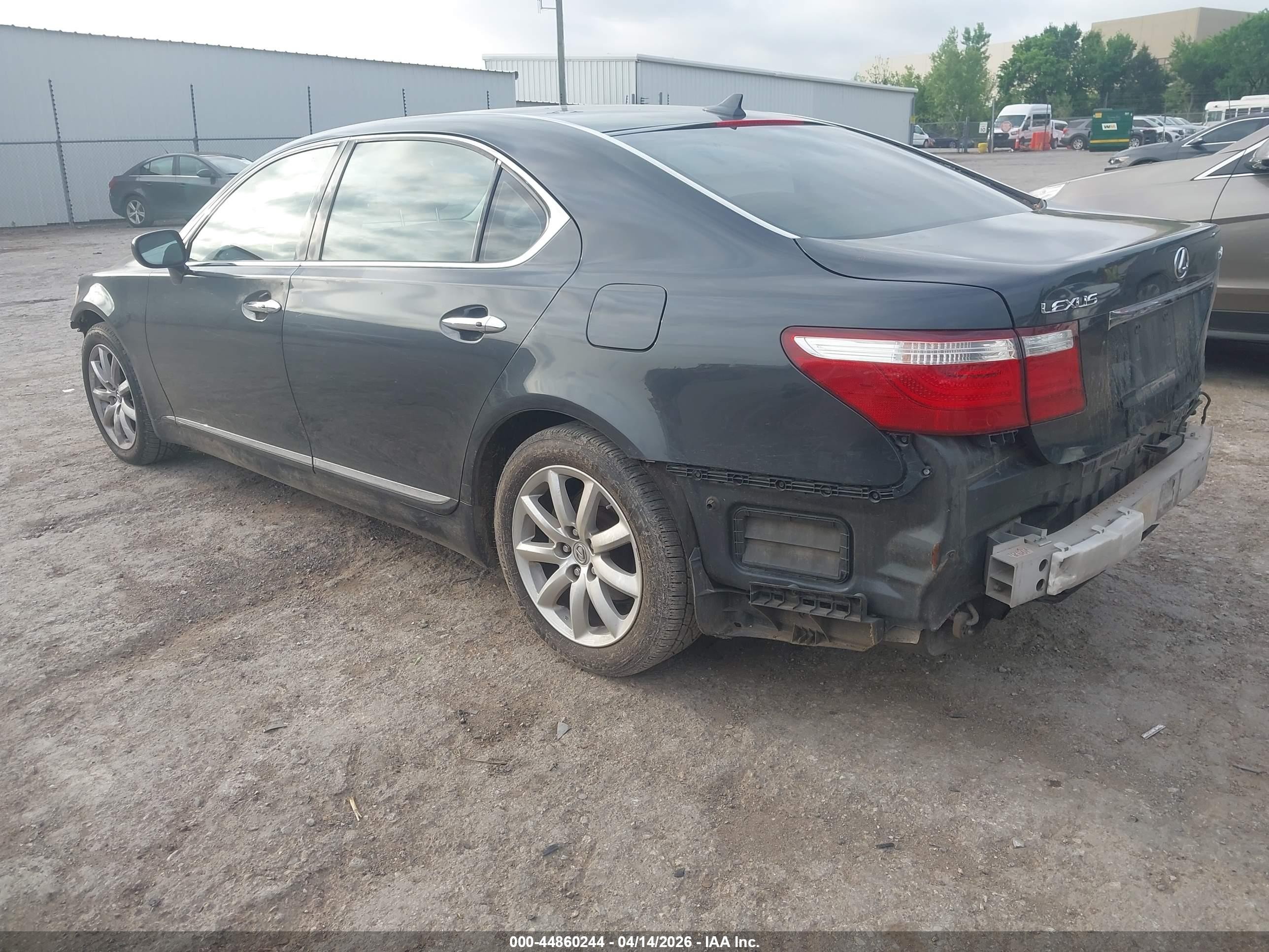 2007 Lexus Ls 460 L Black vin: JTHGL46FX75004884