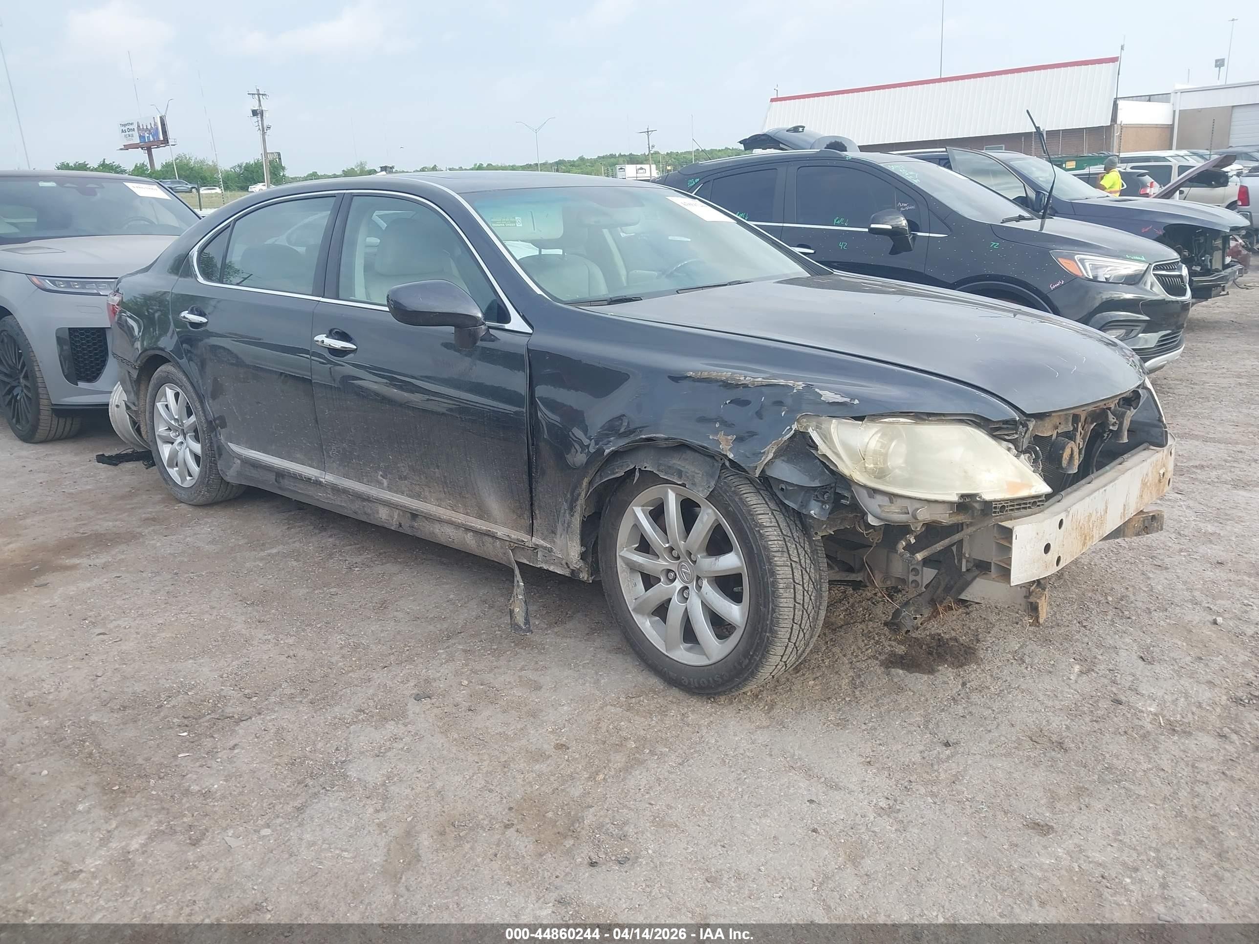 2007 Lexus Ls 460 L Black vin: JTHGL46FX75004884