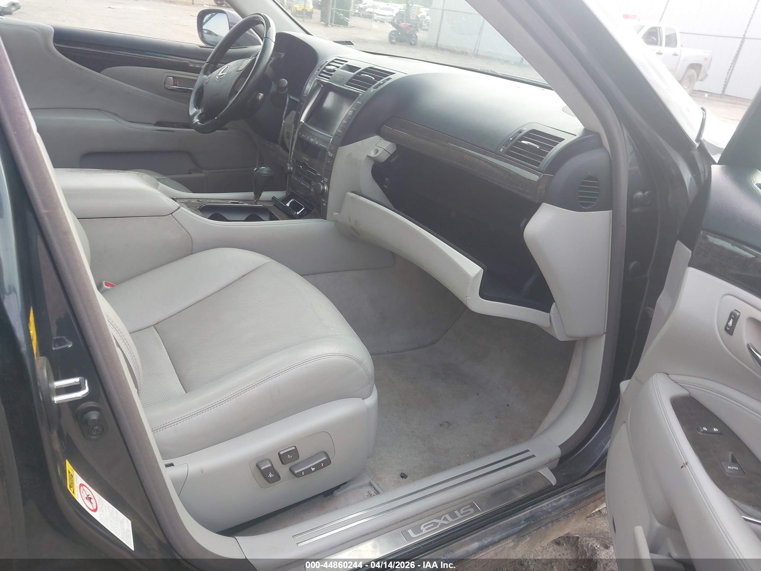 2007 Lexus Ls 460 L Black vin: JTHGL46FX75004884